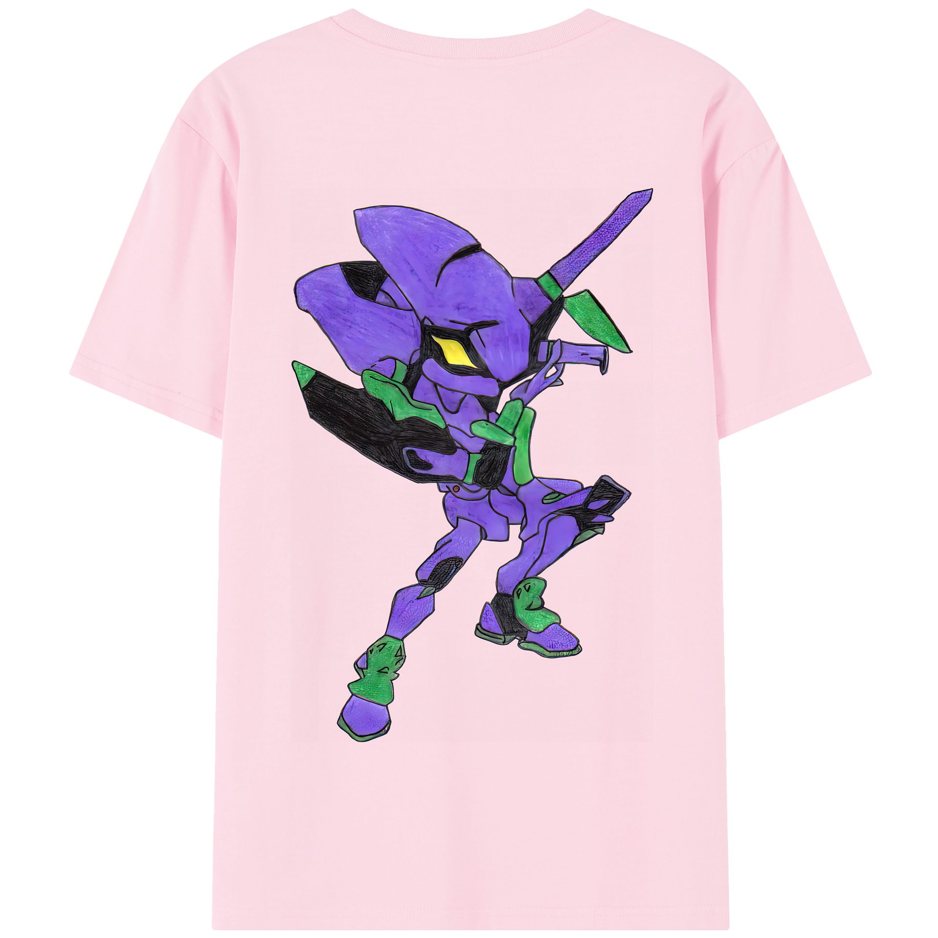 （画像用） EVA 新世紀エヴァンゲリオン 綿100％半袖Tシャツ（背面プリント）