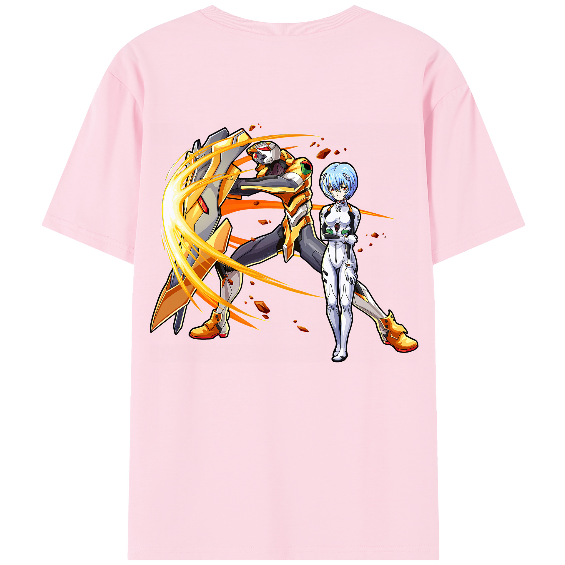 （画像用） EVA 新世紀エヴァンゲリオン 綿100％半袖Tシャツ（背面プリント）