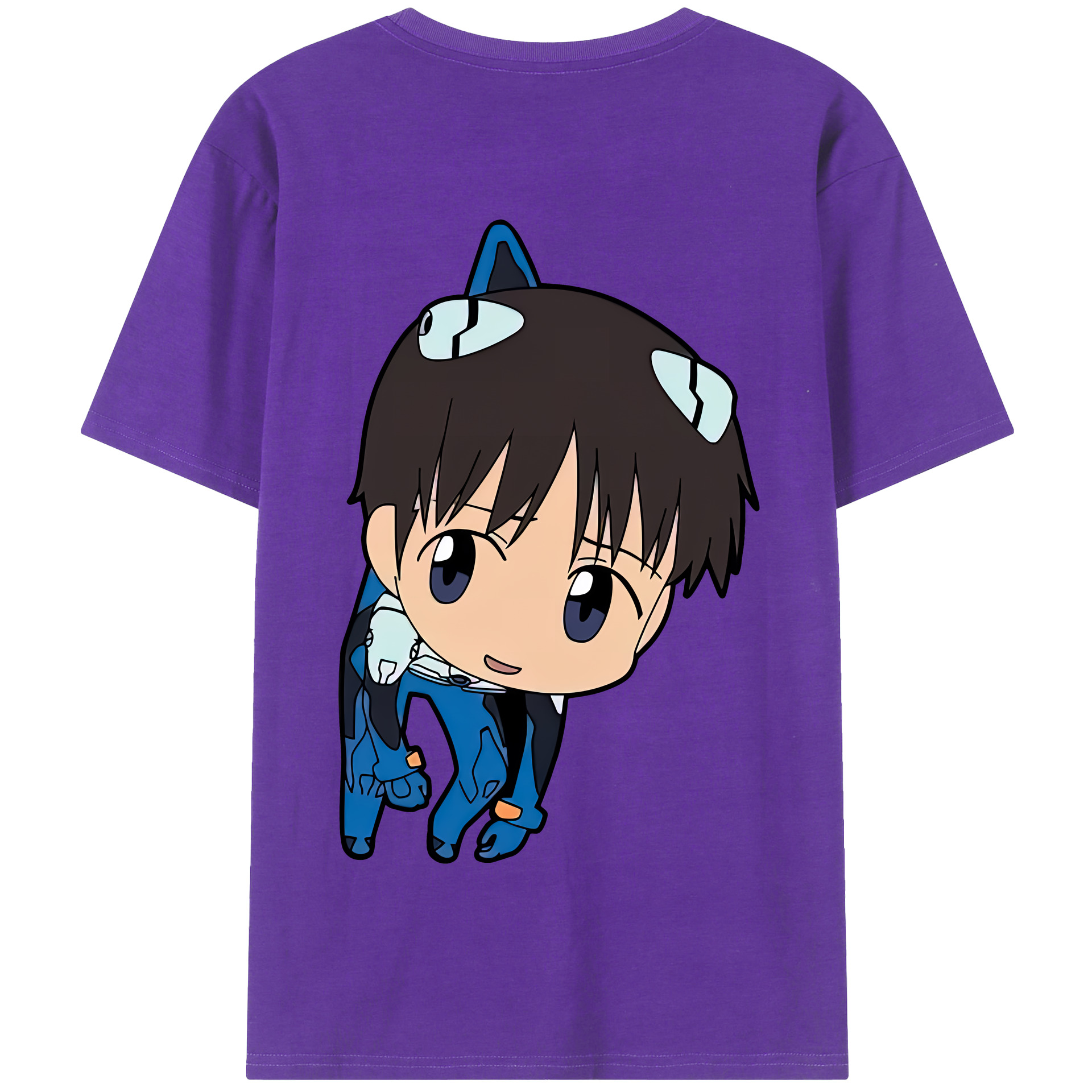 （画像用） EVA 新世紀エヴァンゲリオン 綿100％半袖Tシャツ（背面プリント）