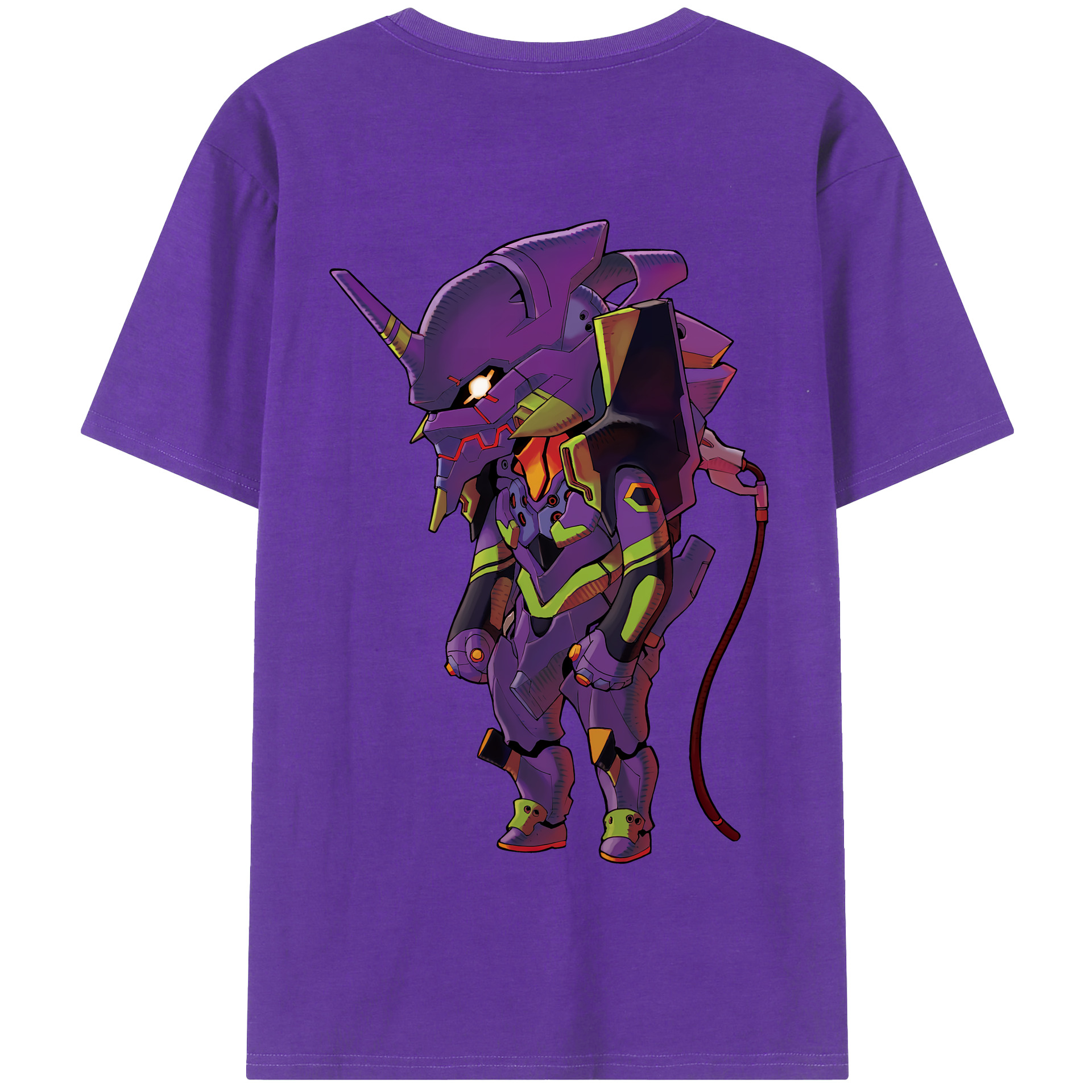 （画像用） EVA 新世紀エヴァンゲリオン 綿100％半袖Tシャツ（背面プリント）