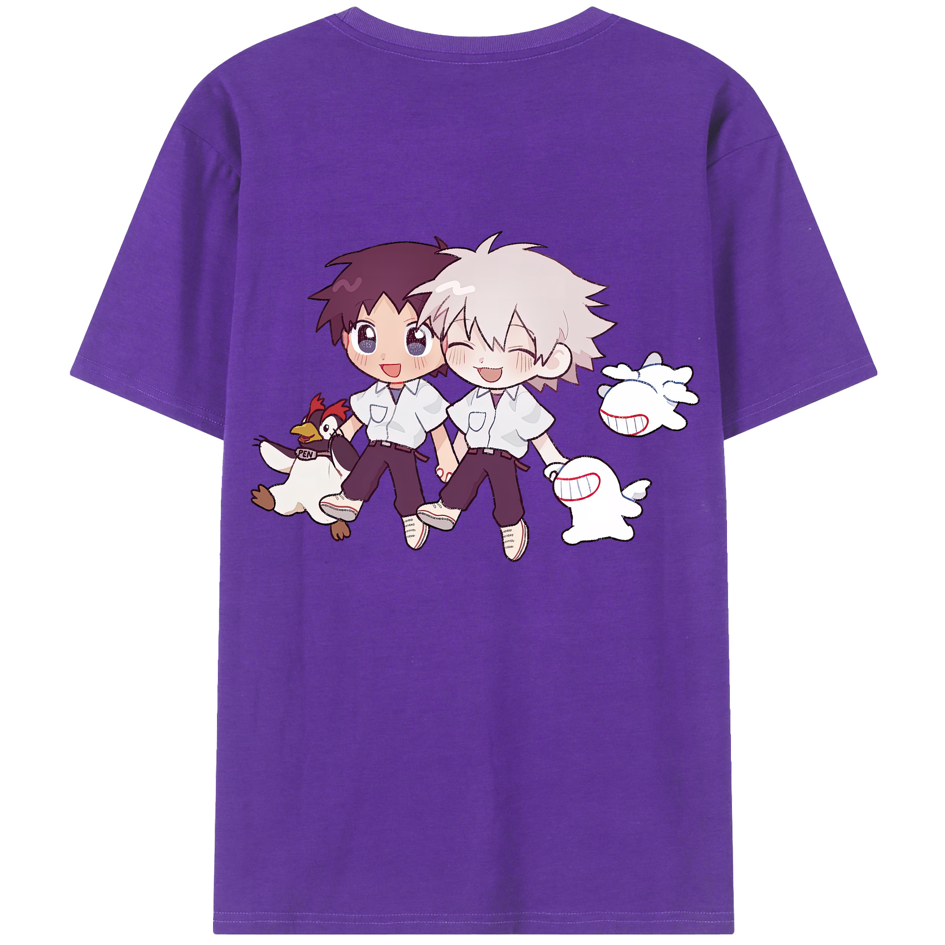 （画像用） EVA 新世紀エヴァンゲリオン 綿100％半袖Tシャツ（背面プリント）