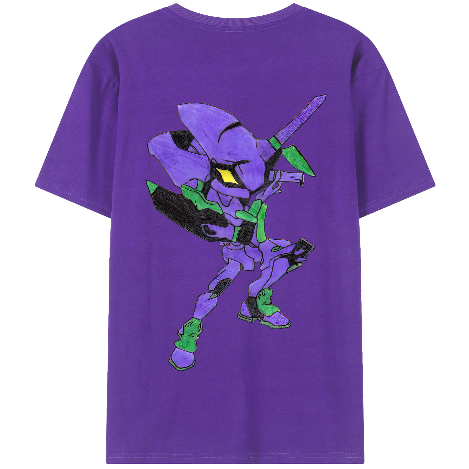 （画像用） EVA 新世紀エヴァンゲリオン 綿100％半袖Tシャツ（背面プリント）