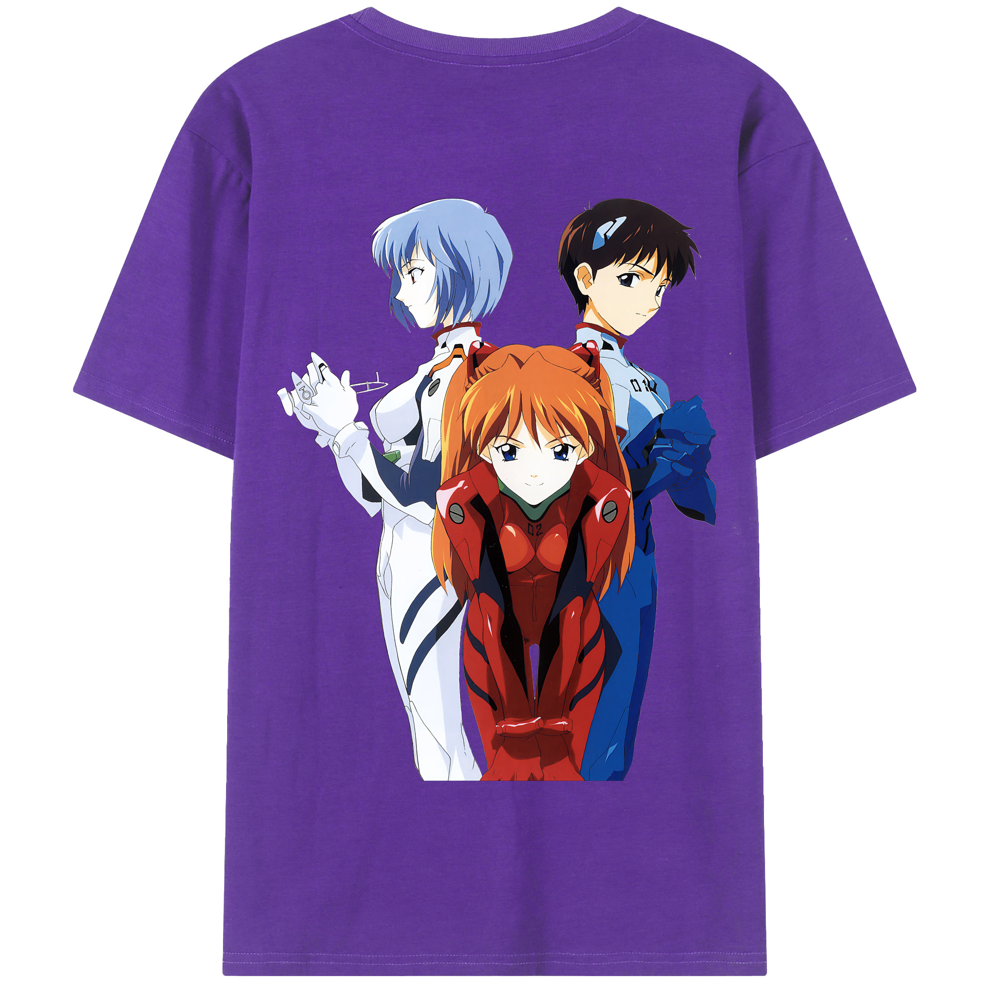 （画像用） EVA 新世紀エヴァンゲリオン 綿100％半袖Tシャツ（背面プリント）