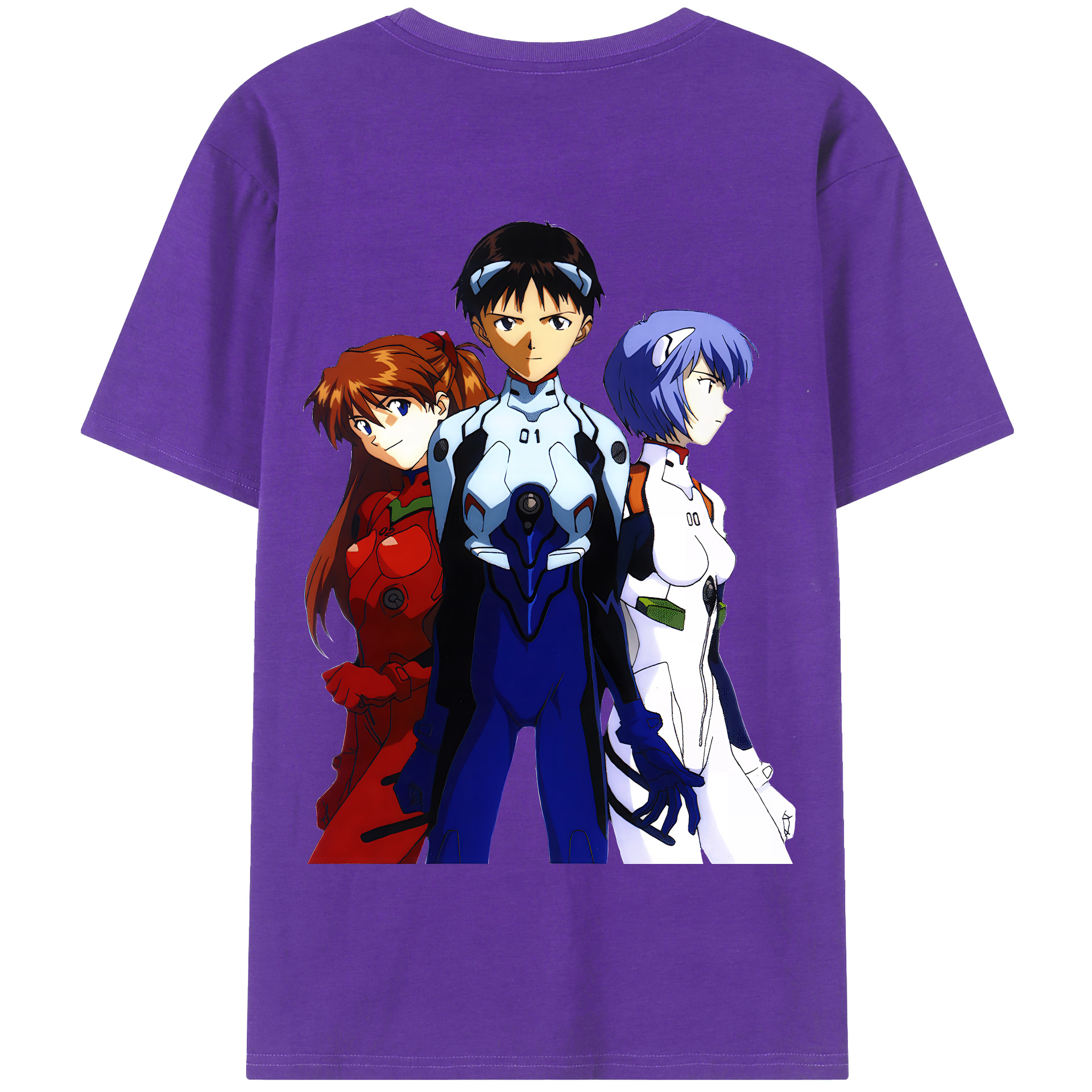 （画像用） EVA 新世紀エヴァンゲリオン 綿100％半袖Tシャツ（背面プリント）