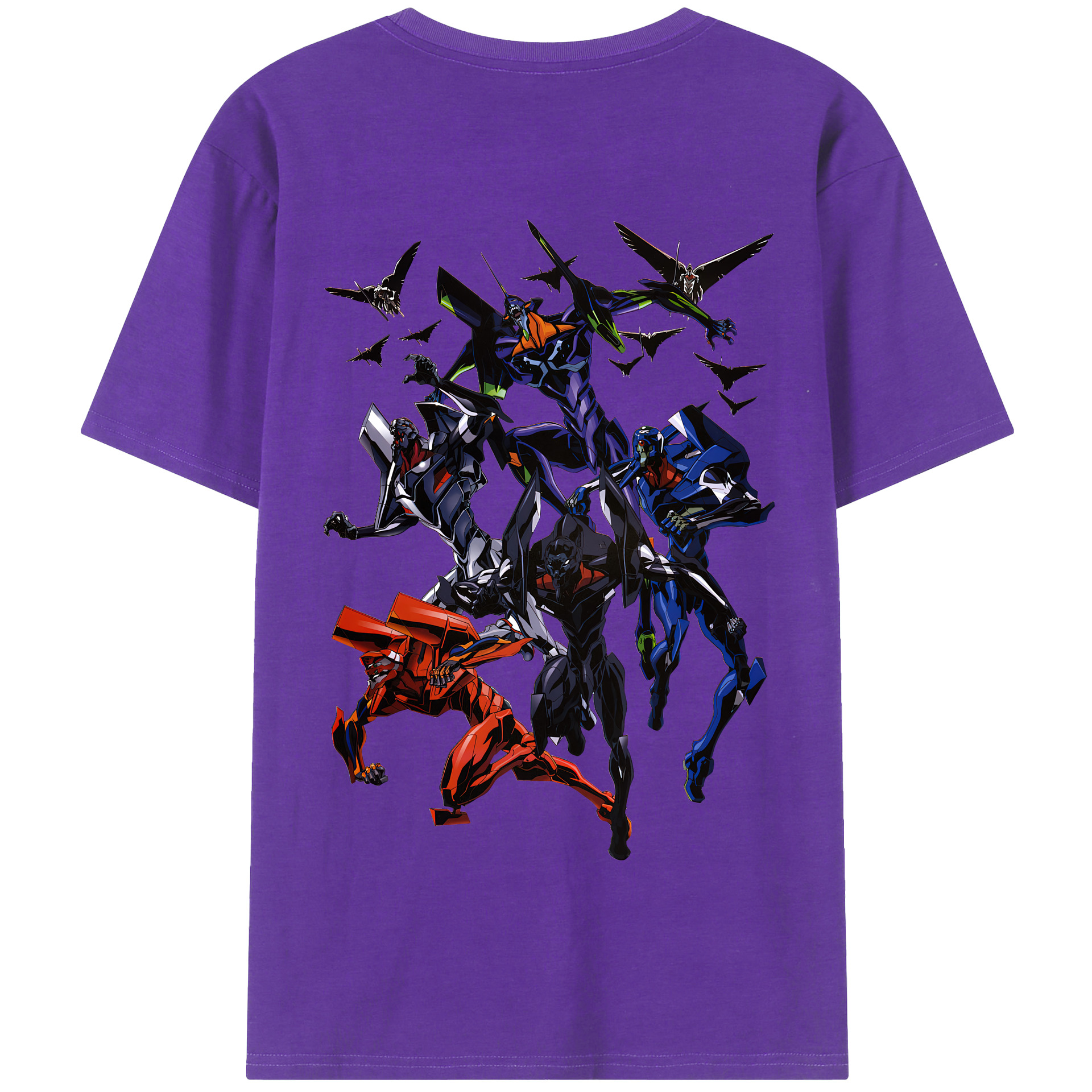 （画像用） EVA 新世紀エヴァンゲリオン 綿100％半袖Tシャツ（背面プリント）