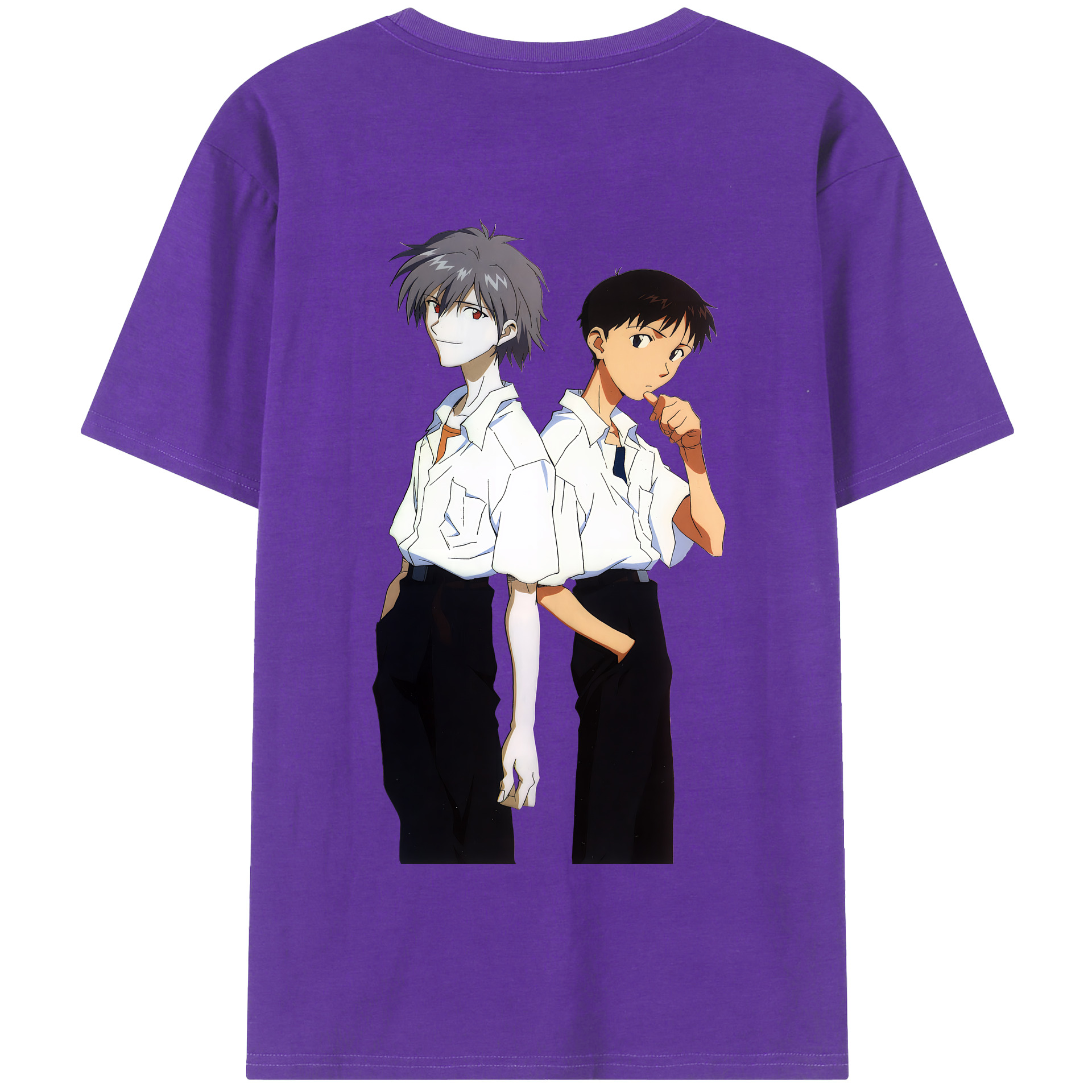 （画像用） EVA 新世紀エヴァンゲリオン 綿100％半袖Tシャツ（背面プリント）