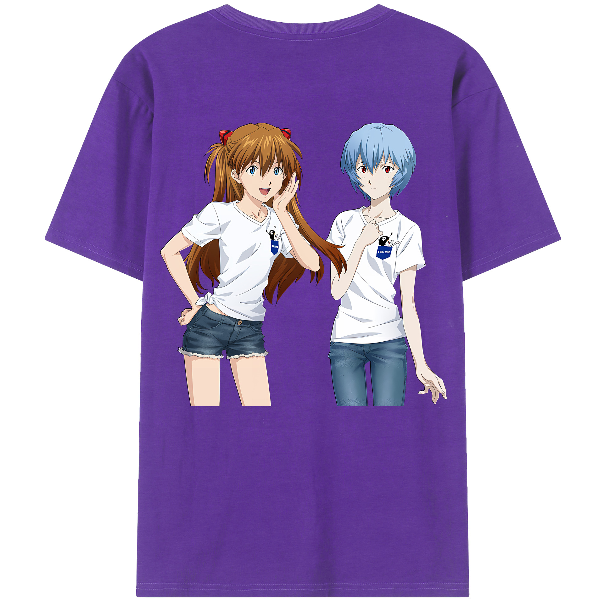 （画像用） EVA 新世紀エヴァンゲリオン 綿100％半袖Tシャツ（背面プリント）