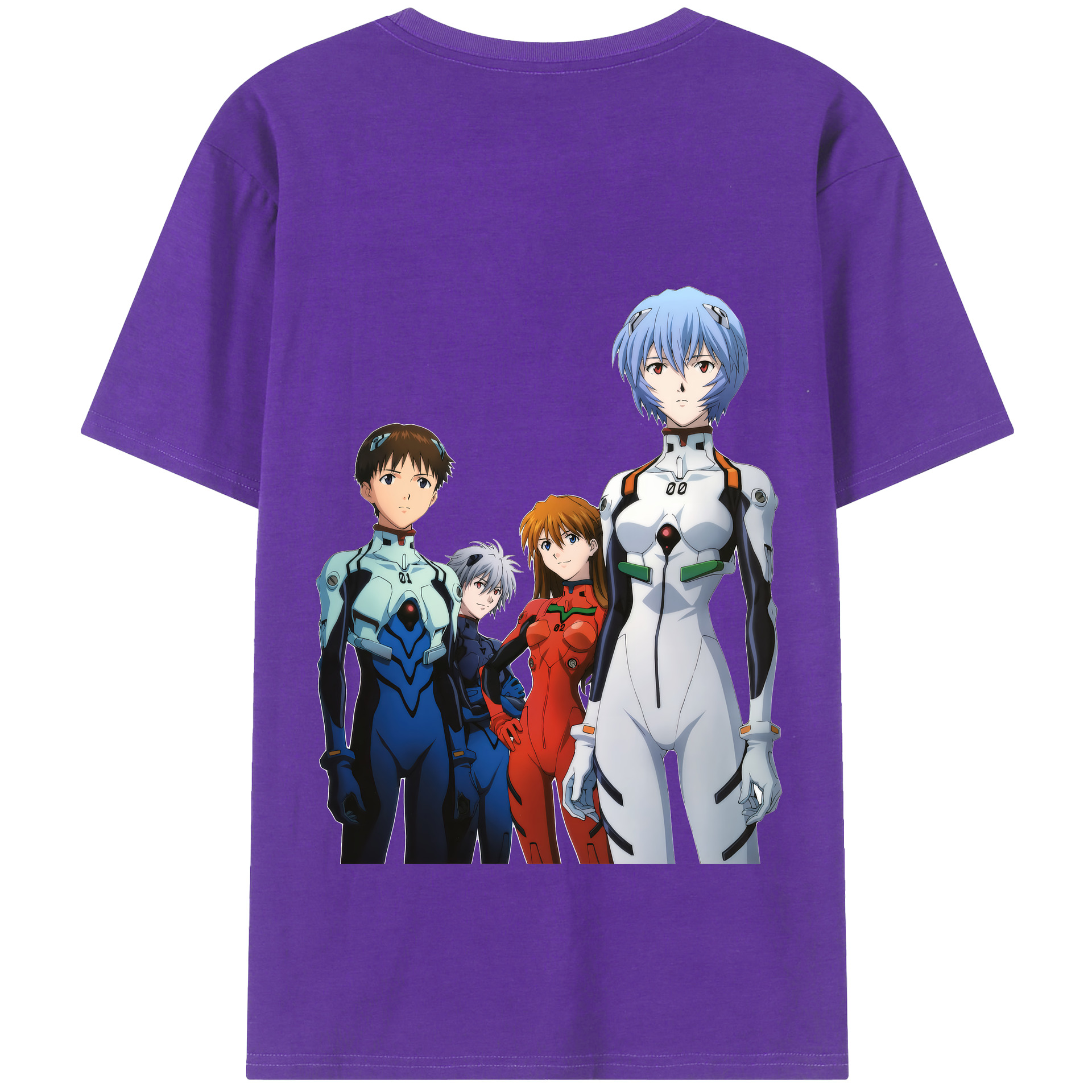 （画像用） EVA 新世紀エヴァンゲリオン 綿100％半袖Tシャツ（背面プリント）