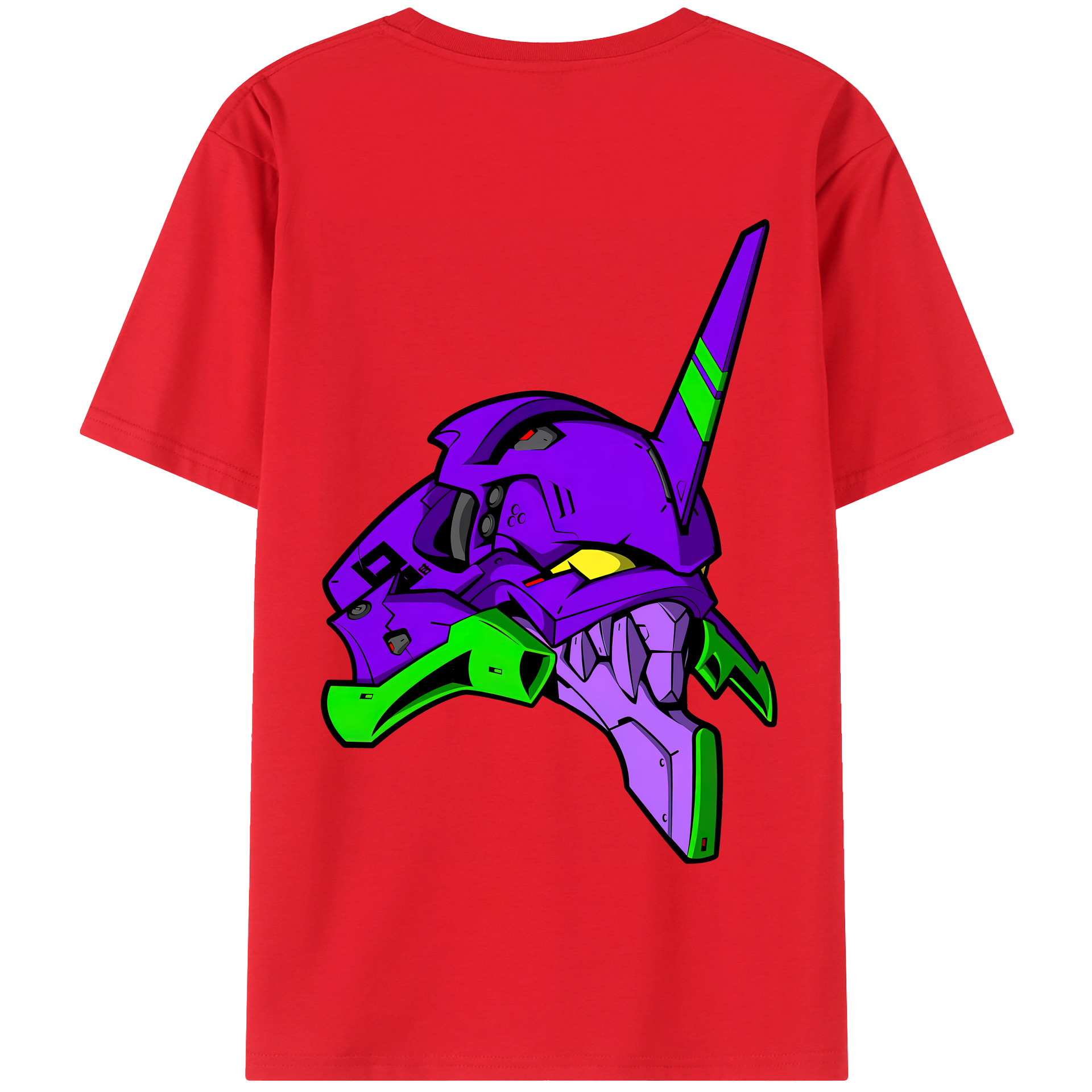 （画像用） EVA 新世紀エヴァンゲリオン 綿100％半袖Tシャツ（背面プリント）