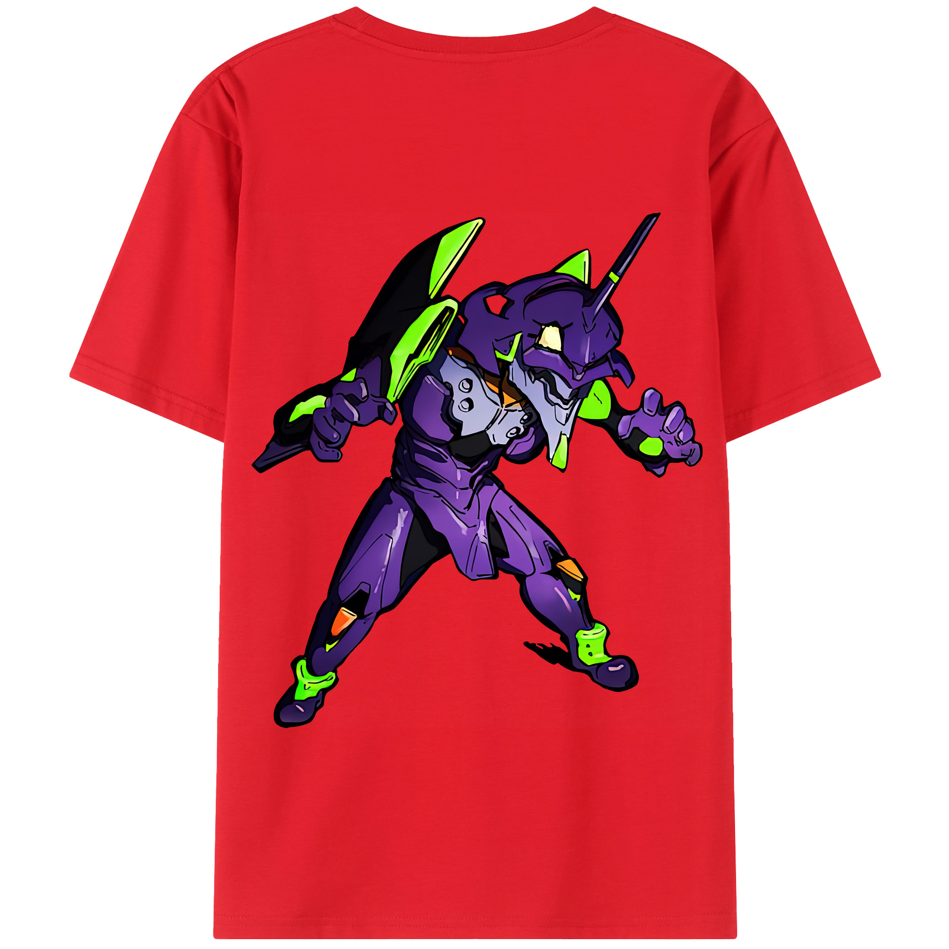 （画像用） EVA 新世紀エヴァンゲリオン 綿100％半袖Tシャツ（背面プリント）