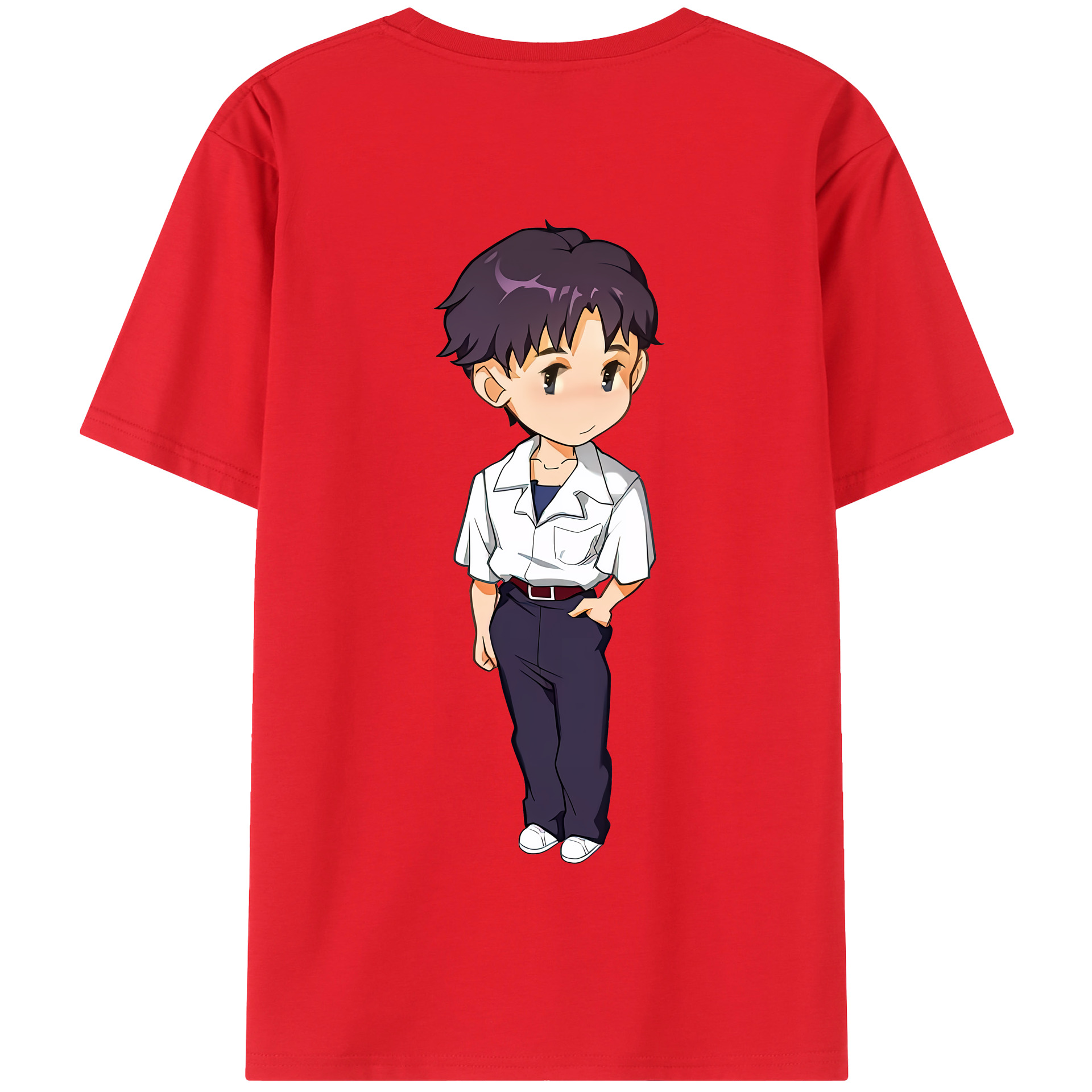 （画像用） EVA 新世紀エヴァンゲリオン 綿100％半袖Tシャツ（背面プリント）
