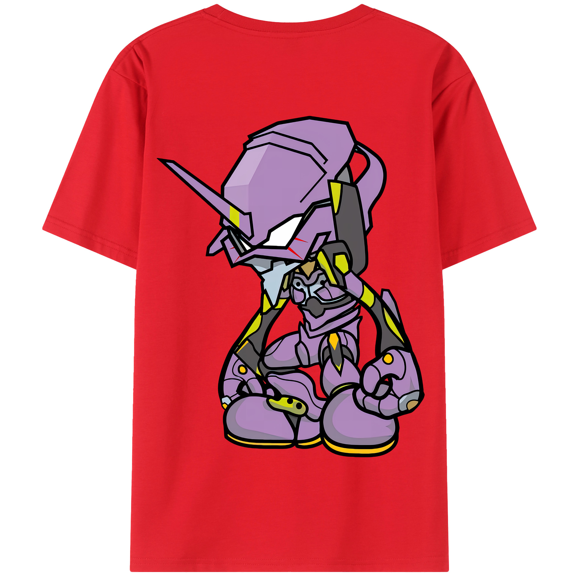 （画像用） EVA 新世紀エヴァンゲリオン 綿100％半袖Tシャツ（背面プリント）