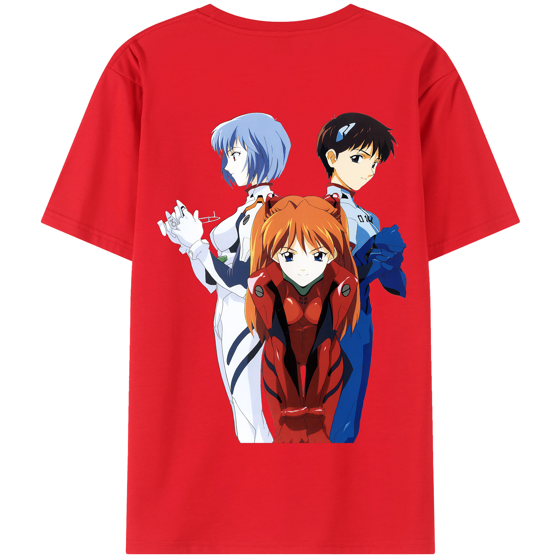 （画像用） EVA 新世紀エヴァンゲリオン 綿100％半袖Tシャツ（背面プリント）