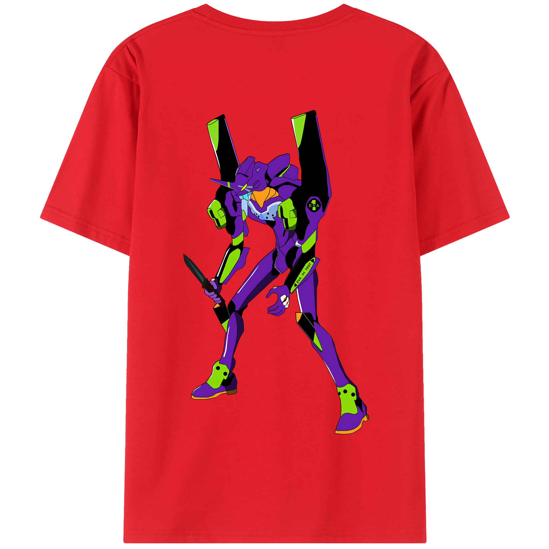 （画像用） EVA 新世紀エヴァンゲリオン 綿100％半袖Tシャツ（背面プリント）