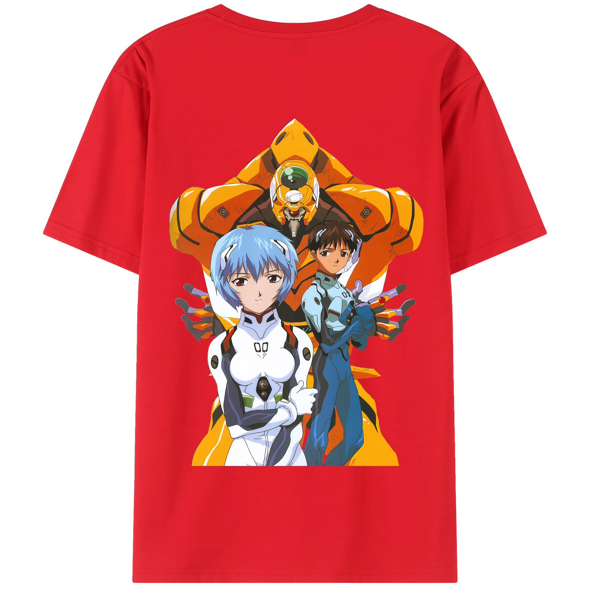 （画像用） EVA 新世紀エヴァンゲリオン 綿100％半袖Tシャツ（背面プリント）