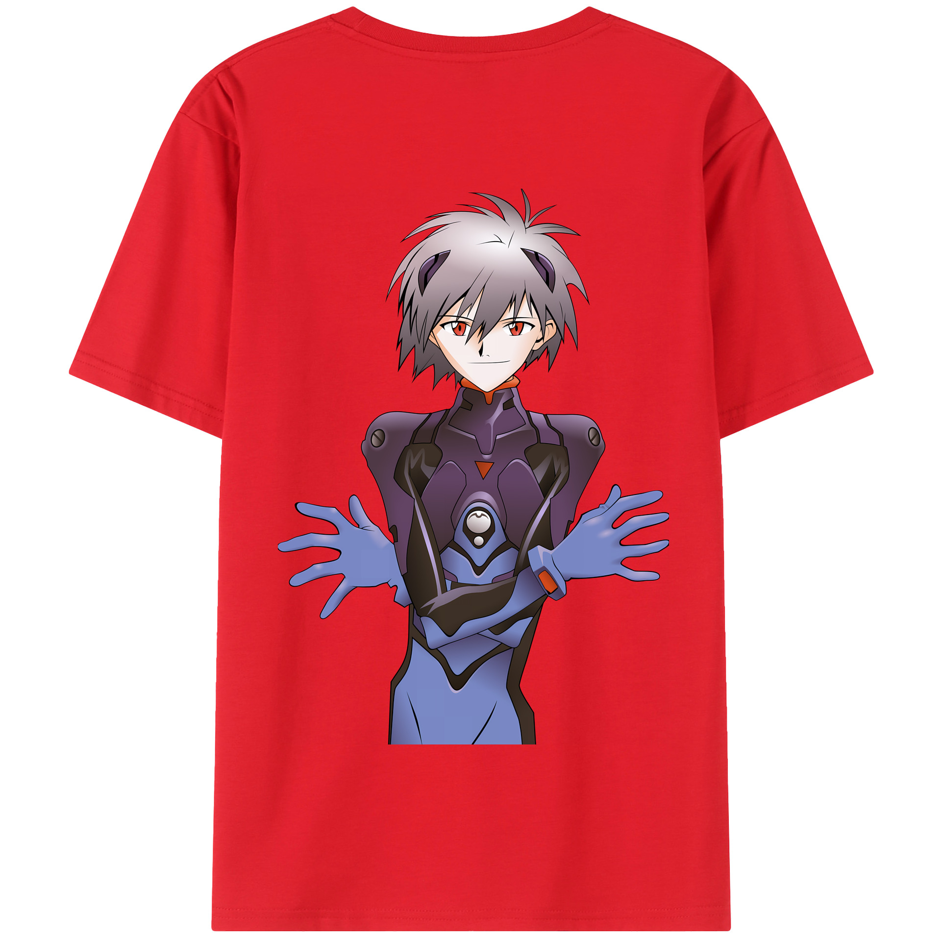 （画像用） EVA 新世紀エヴァンゲリオン 綿100％半袖Tシャツ（背面プリント）