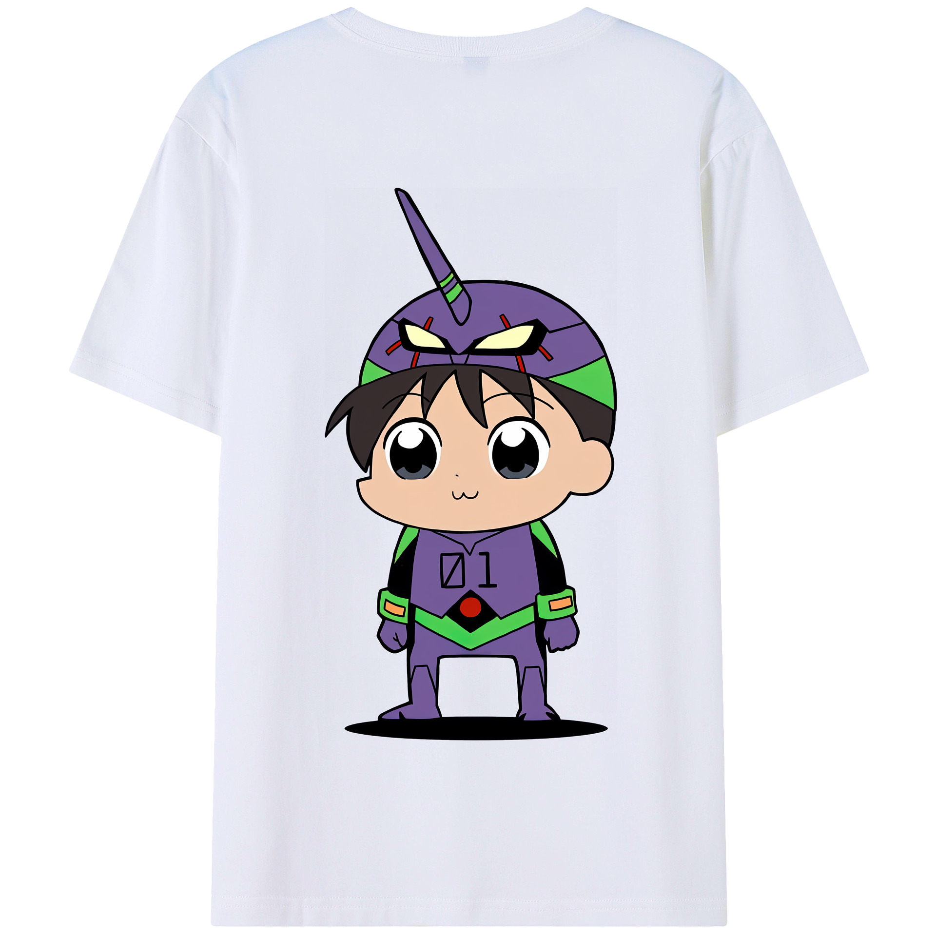 （画像用） EVA 新世紀エヴァンゲリオン 綿100％半袖Tシャツ（背面プリント）