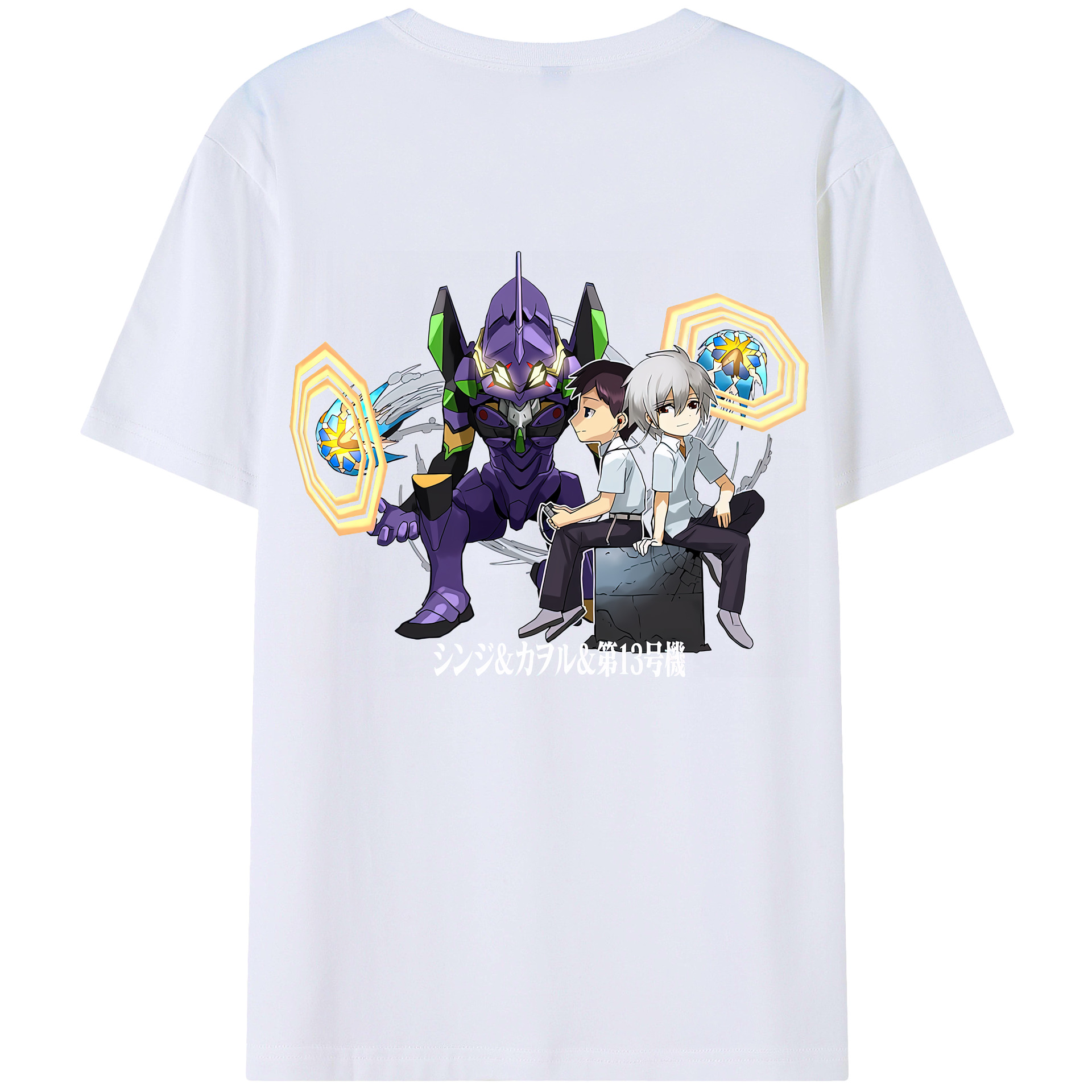 （画像用） EVA 新世紀エヴァンゲリオン 綿100％半袖Tシャツ（背面プリント）