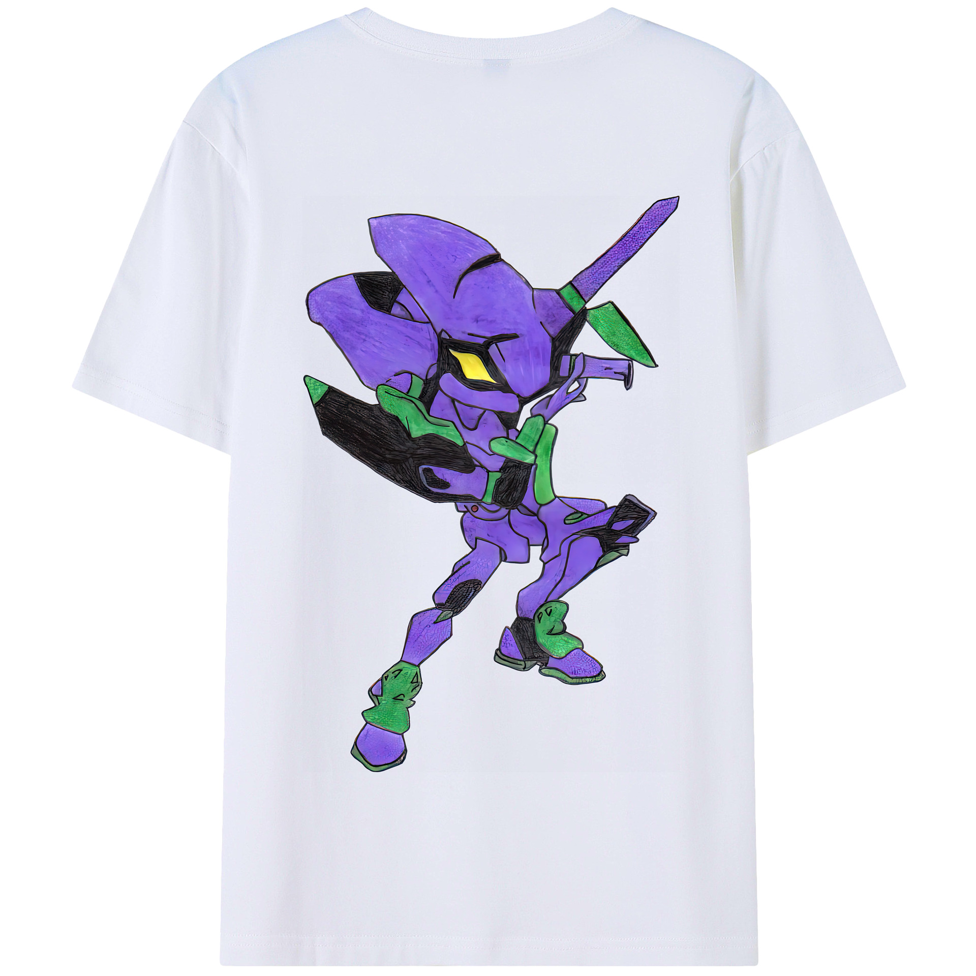 （画像用） EVA 新世紀エヴァンゲリオン 綿100％半袖Tシャツ（背面プリント）