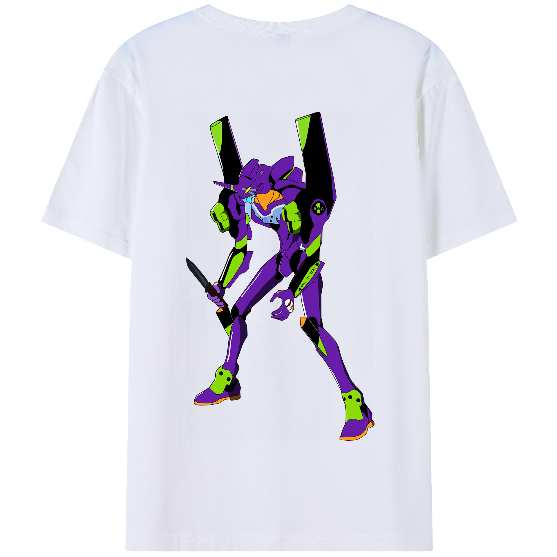 （画像用） EVA 新世紀エヴァンゲリオン 綿100％半袖Tシャツ（背面プリント）