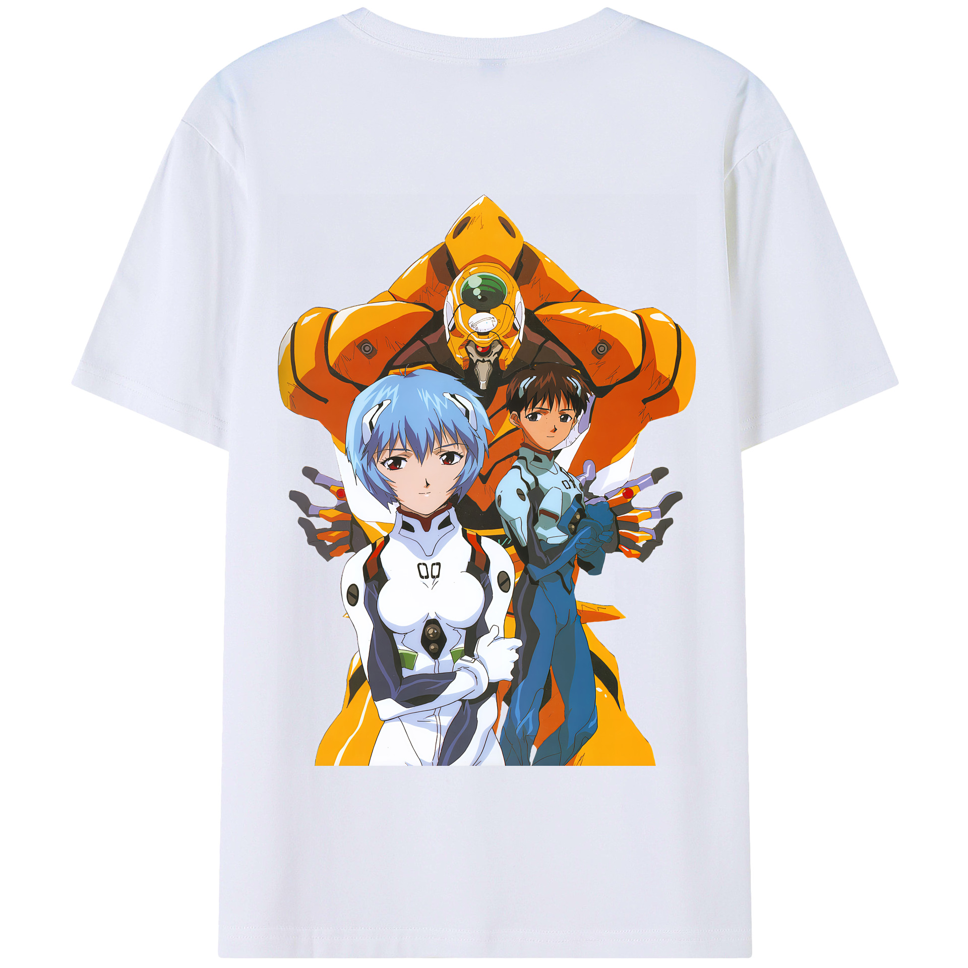 （画像用） EVA 新世紀エヴァンゲリオン 綿100％半袖Tシャツ（背面プリント）