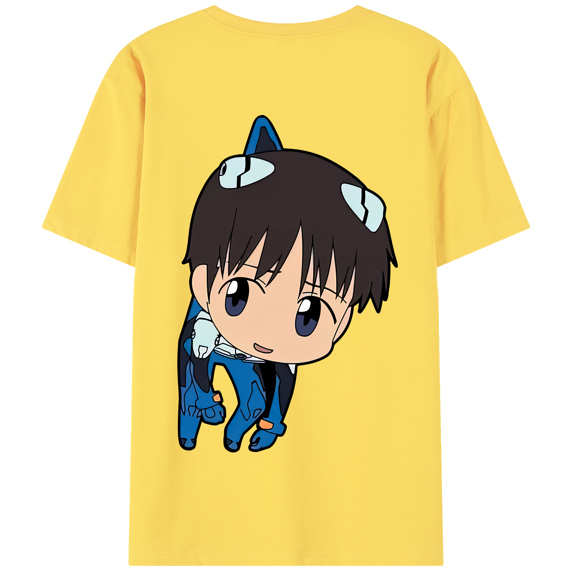 （画像用） EVA 新世紀エヴァンゲリオン 綿100％半袖Tシャツ（背面プリント）