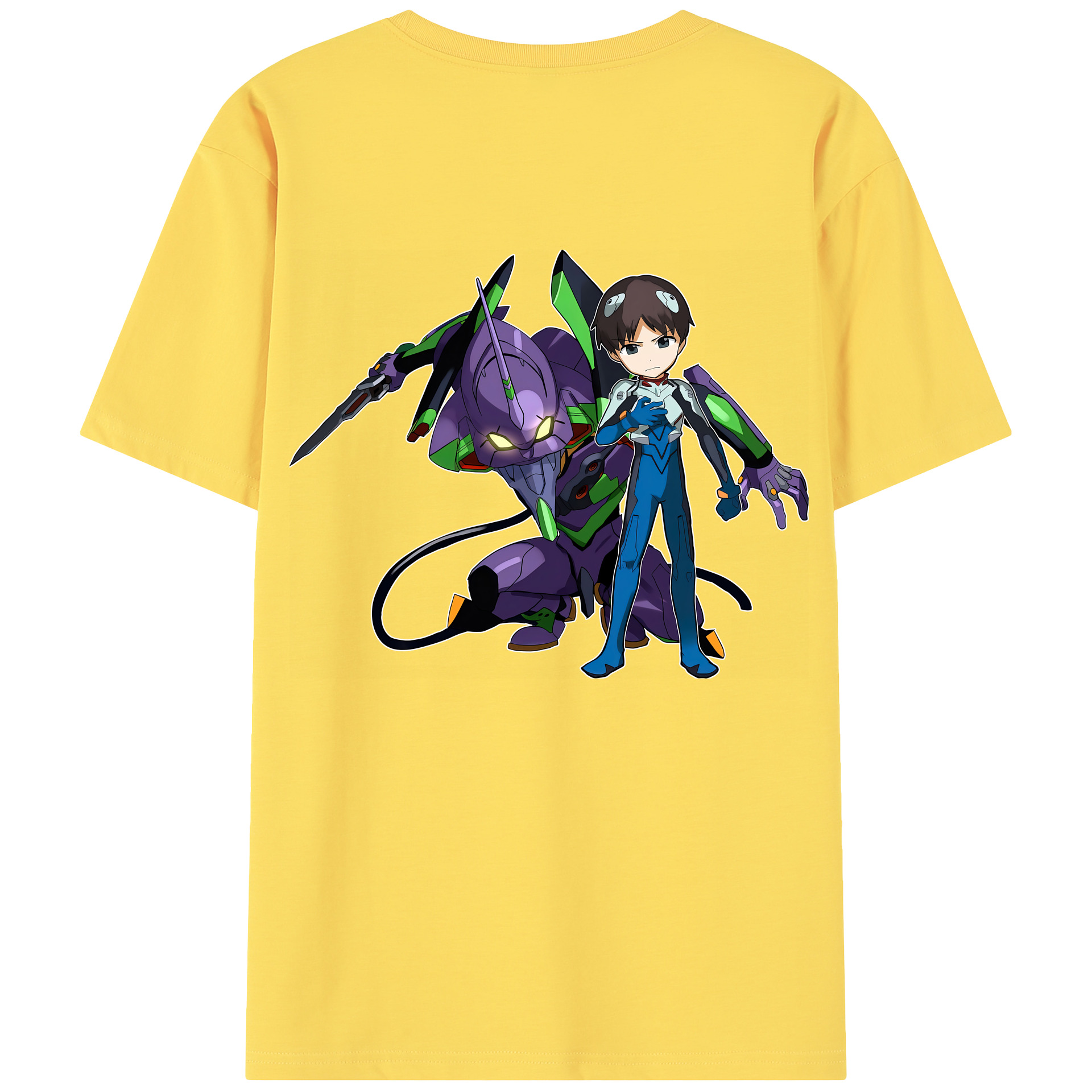 （画像用） EVA 新世紀エヴァンゲリオン 綿100％半袖Tシャツ（背面プリント）
