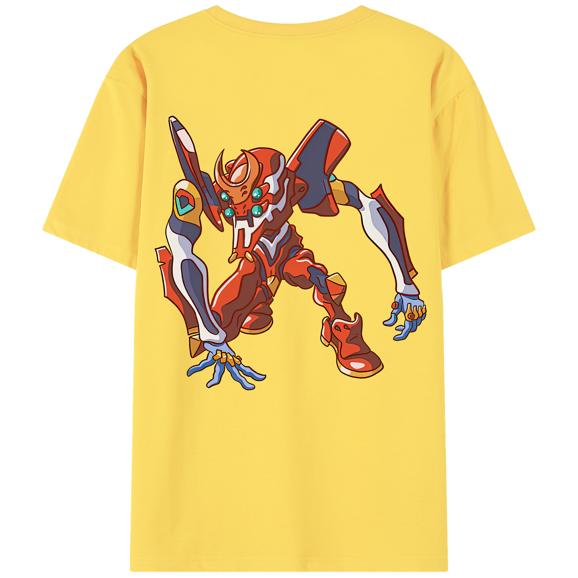 （画像用） EVA 新世紀エヴァンゲリオン 綿100％半袖Tシャツ（背面プリント）