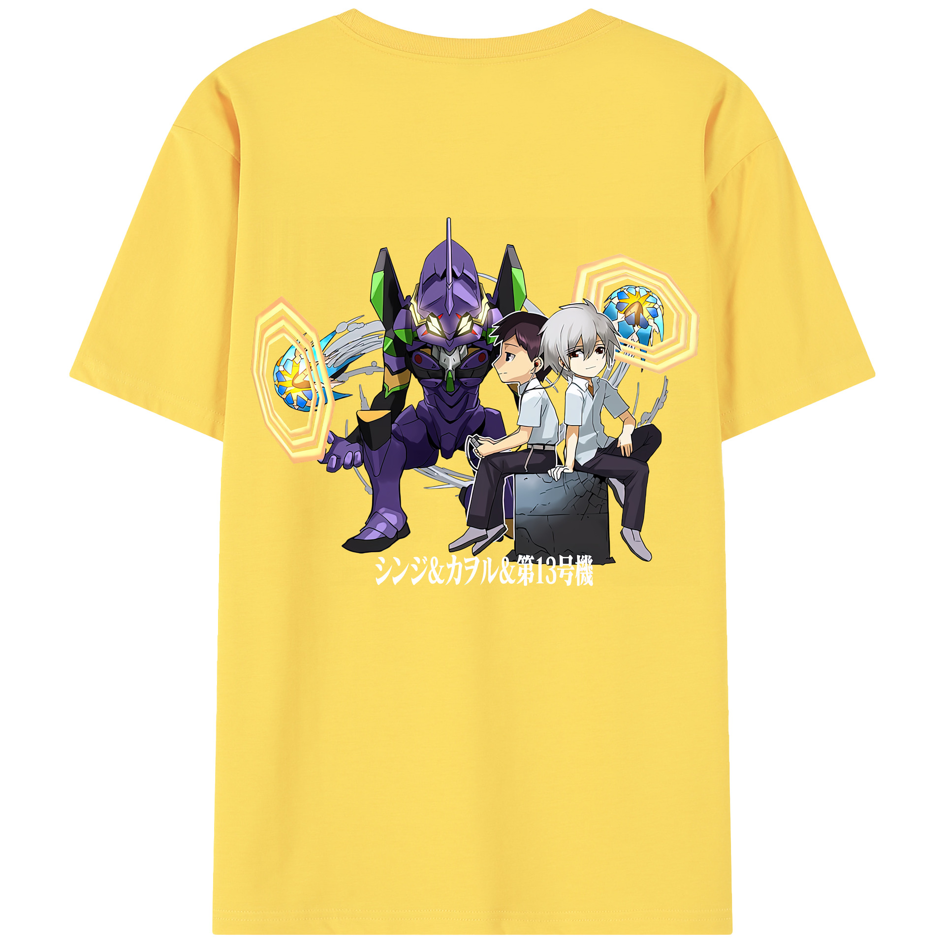 （画像用） EVA 新世紀エヴァンゲリオン 綿100％半袖Tシャツ（背面プリント）
