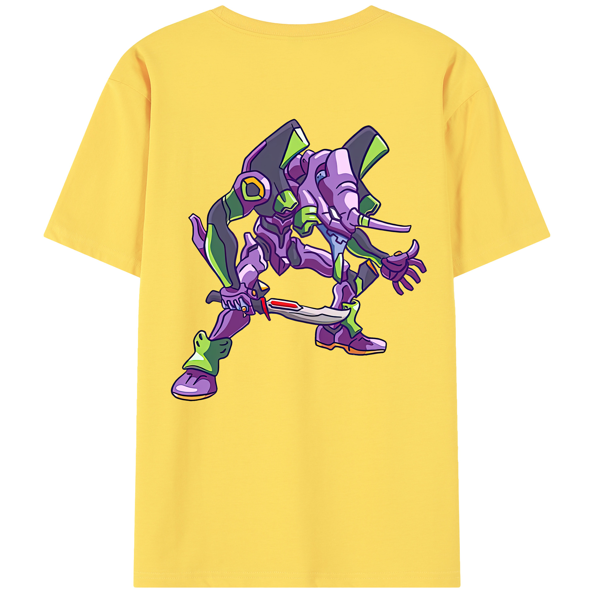 （画像用） EVA 新世紀エヴァンゲリオン 綿100％半袖Tシャツ（背面プリント）