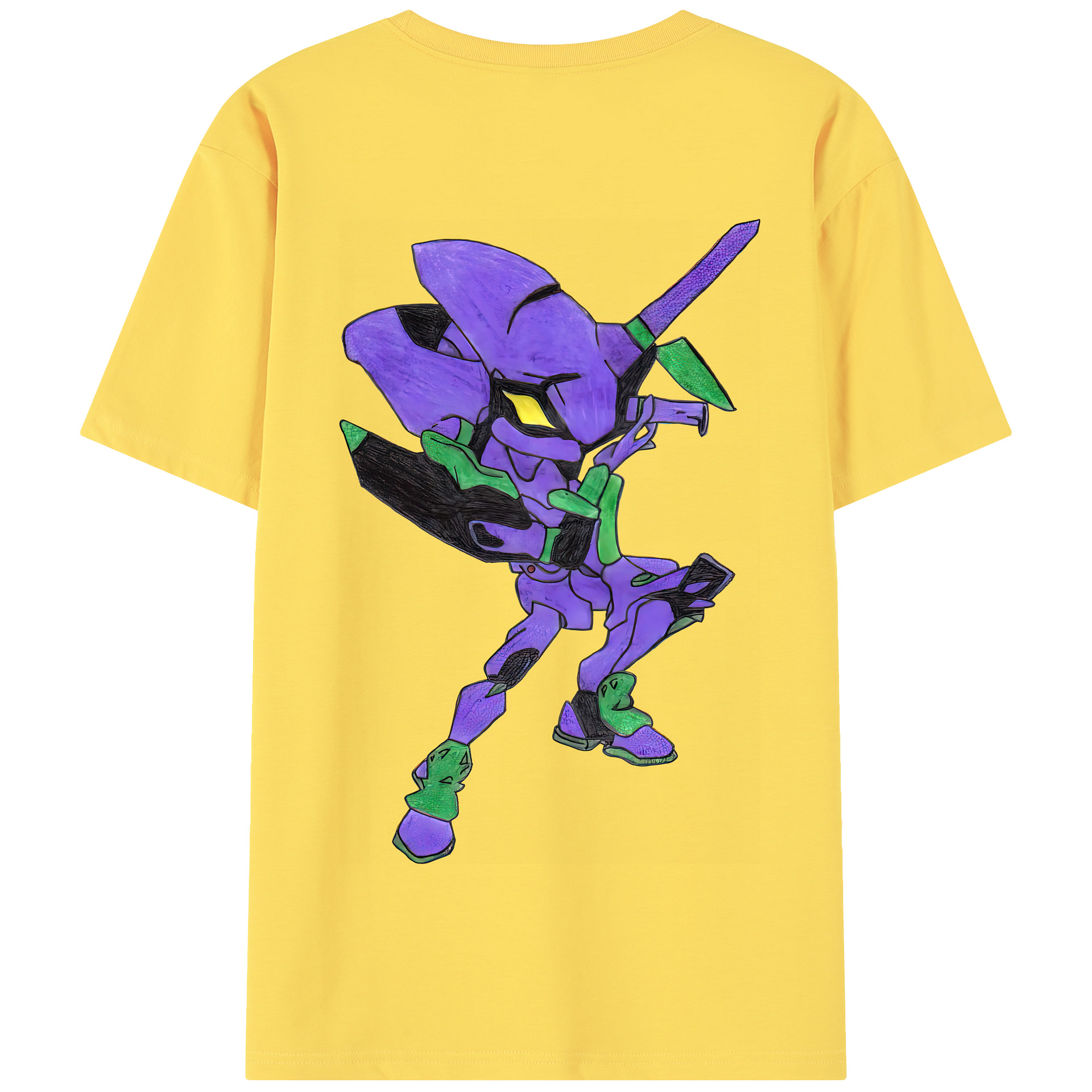 （画像用） EVA 新世紀エヴァンゲリオン 綿100％半袖Tシャツ（背面プリント）