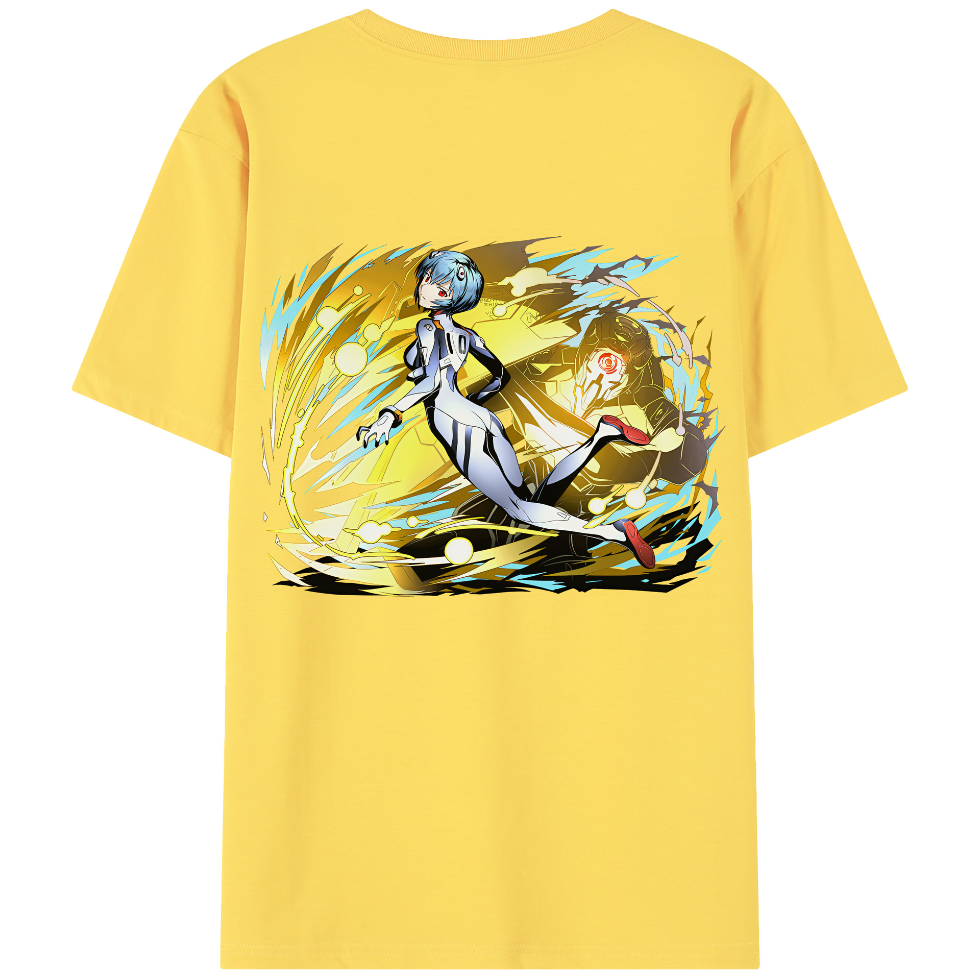 （画像用） EVA 新世紀エヴァンゲリオン 綿100％半袖Tシャツ（背面プリント）