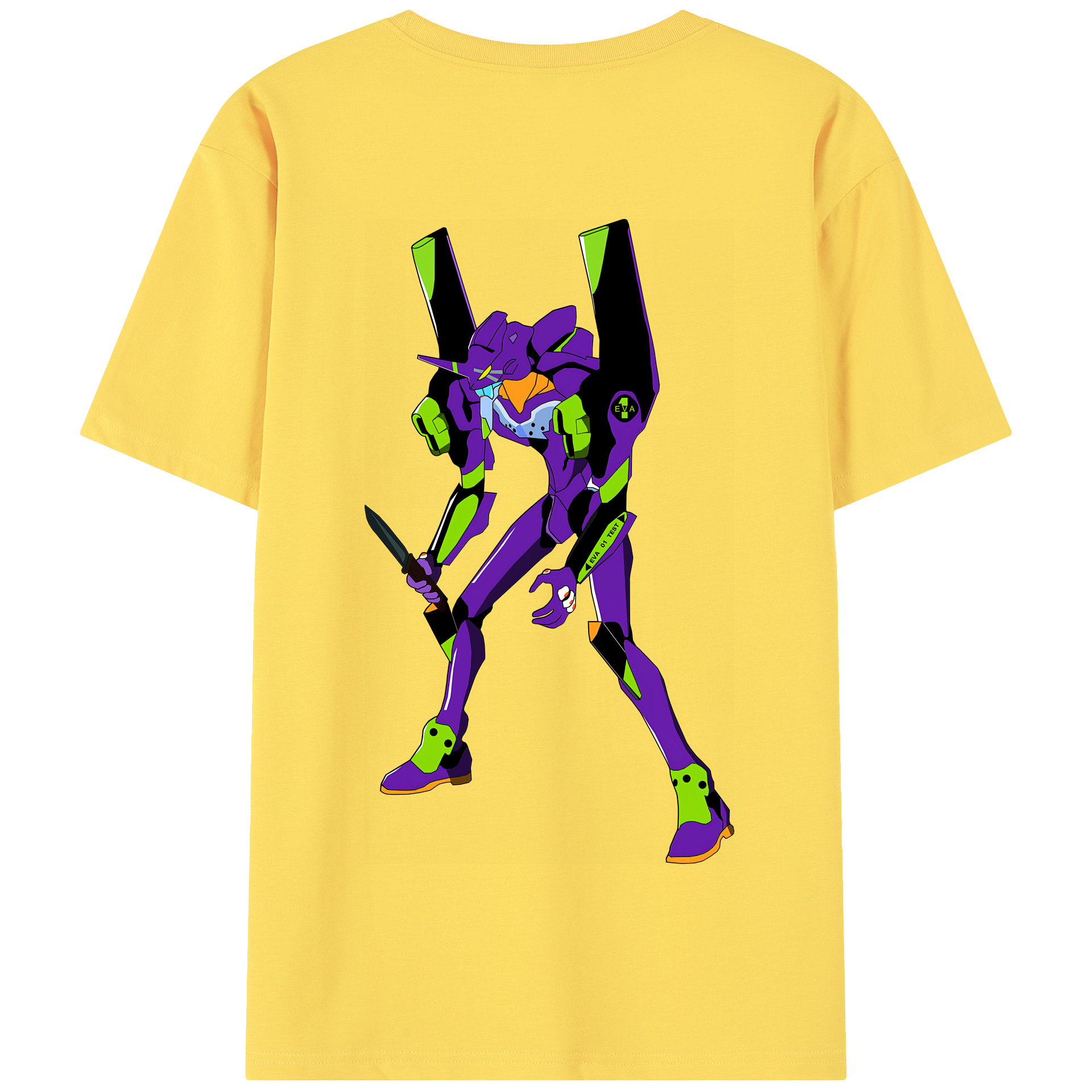 （画像用） EVA 新世紀エヴァンゲリオン 綿100％半袖Tシャツ（背面プリント）