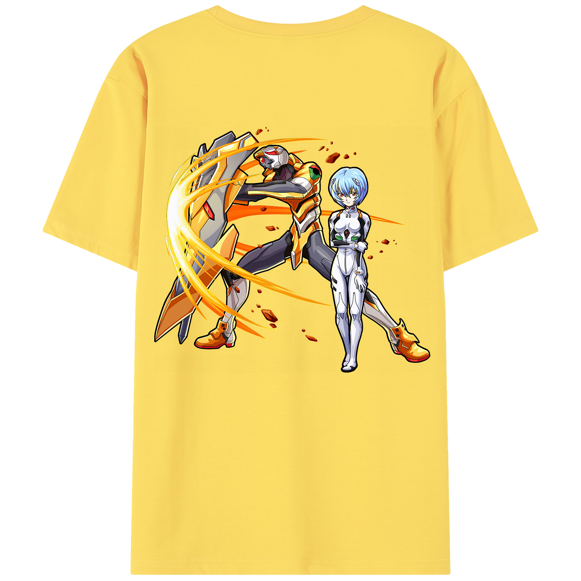 （画像用） EVA 新世紀エヴァンゲリオン 綿100％半袖Tシャツ（背面プリント）