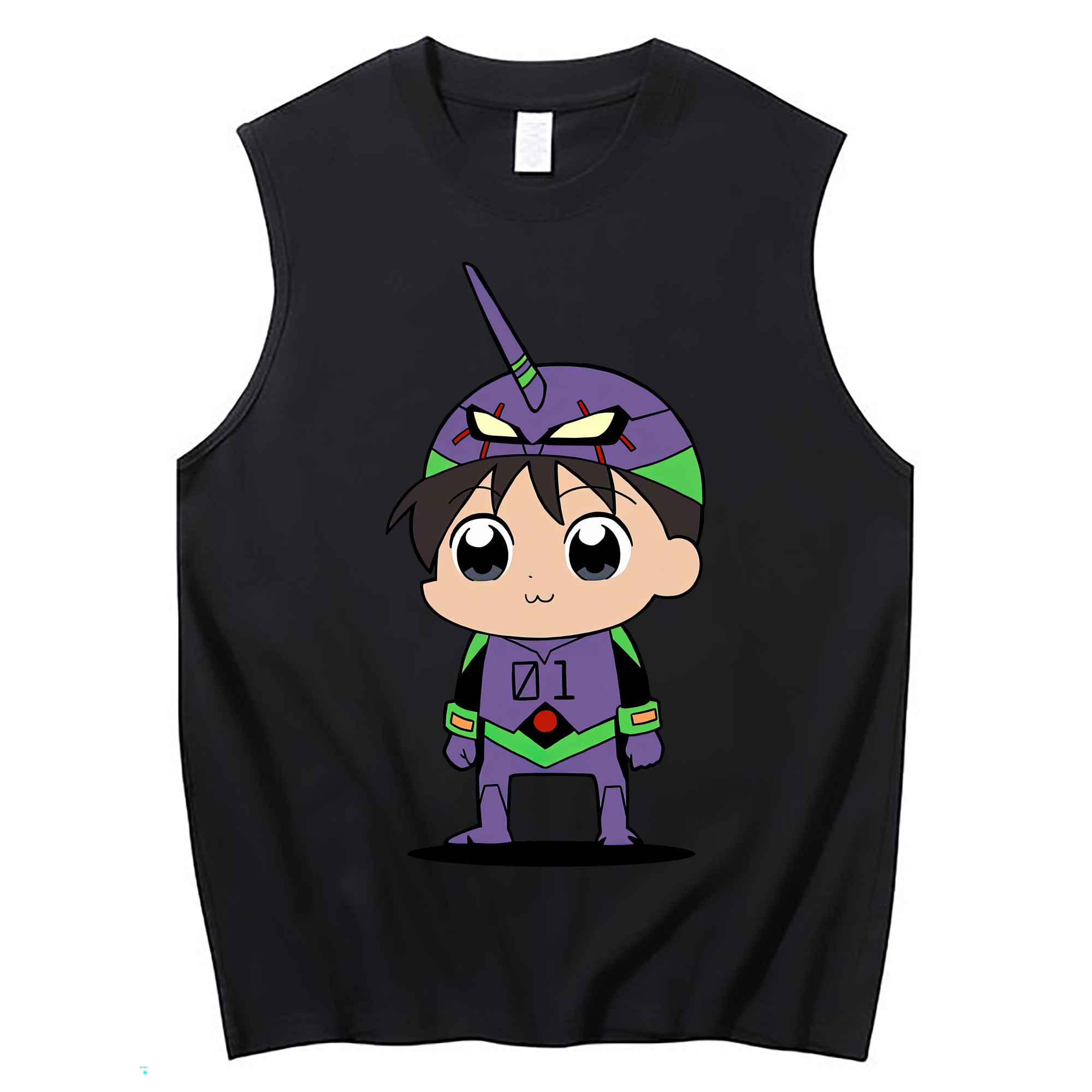 （画像用） EVA 新世紀エヴァンゲリオン コットン100％タンクトップ（フロントプリント）