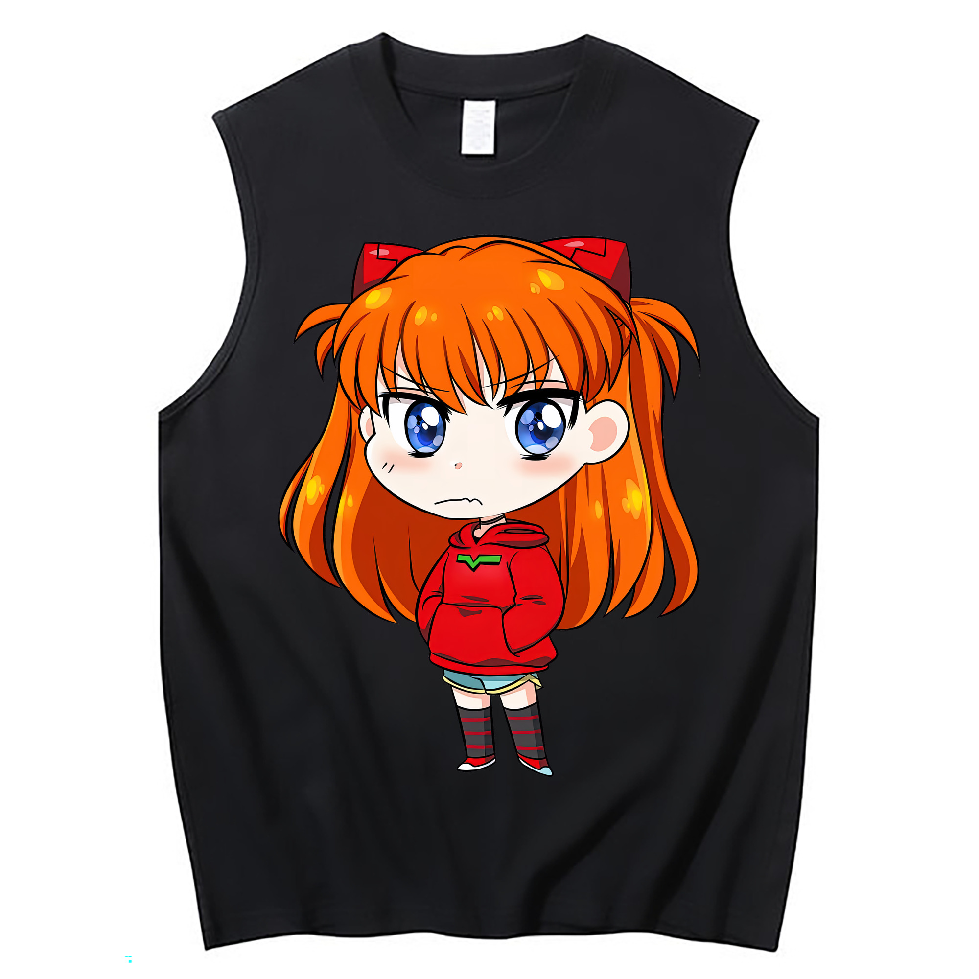 （画像用） EVA 新世紀エヴァンゲリオン コットン100％タンクトップ（フロントプリント）