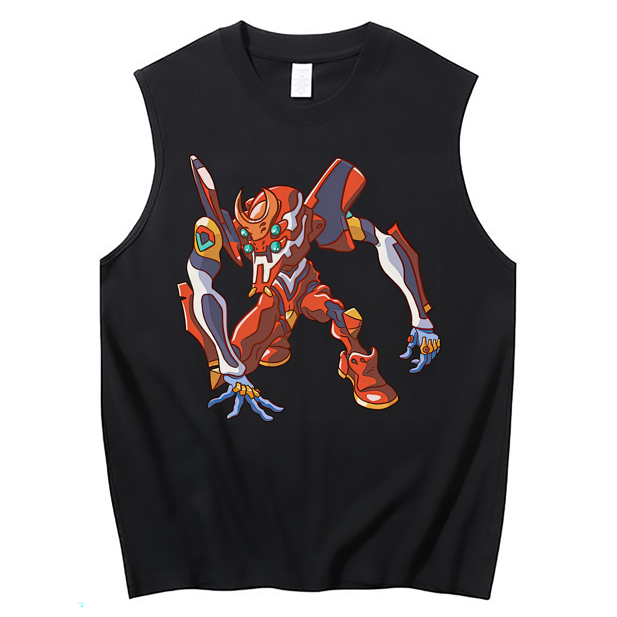 （画像用） EVA 新世紀エヴァンゲリオン コットン100％タンクトップ（フロントプリント）
