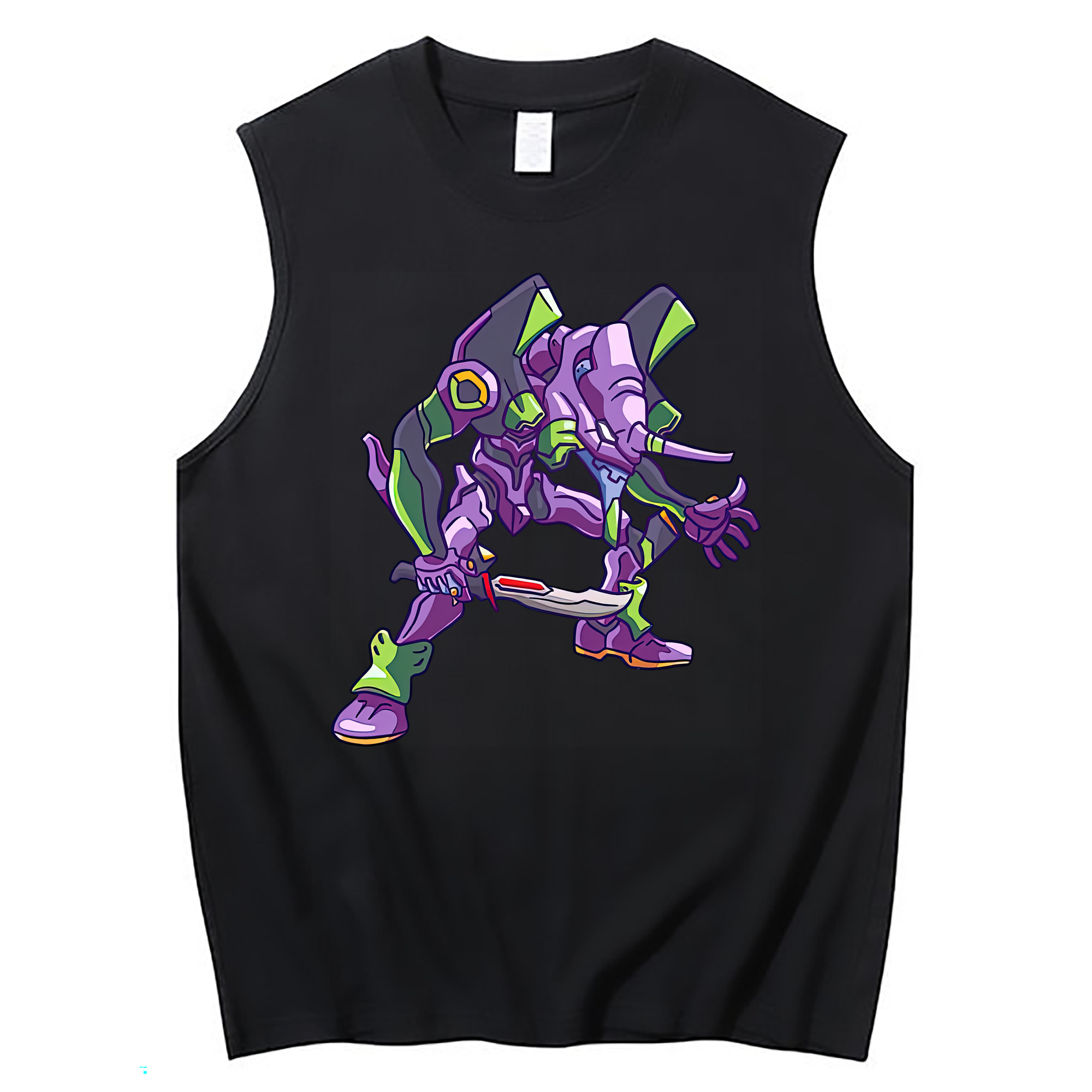 （画像用） EVA 新世紀エヴァンゲリオン コットン100％タンクトップ（フロントプリント）