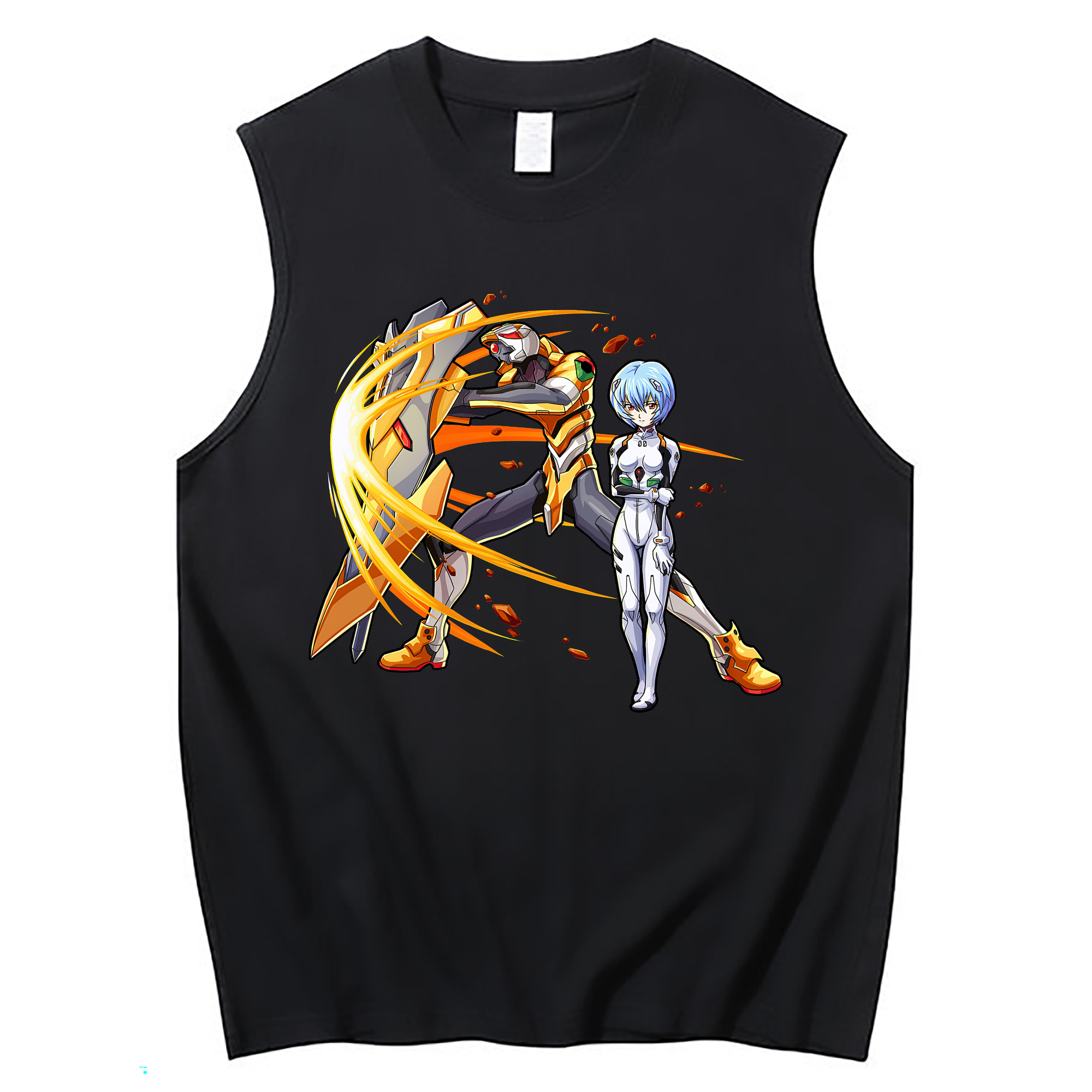 （画像用） EVA 新世紀エヴァンゲリオン コットン100％タンクトップ（フロントプリント）