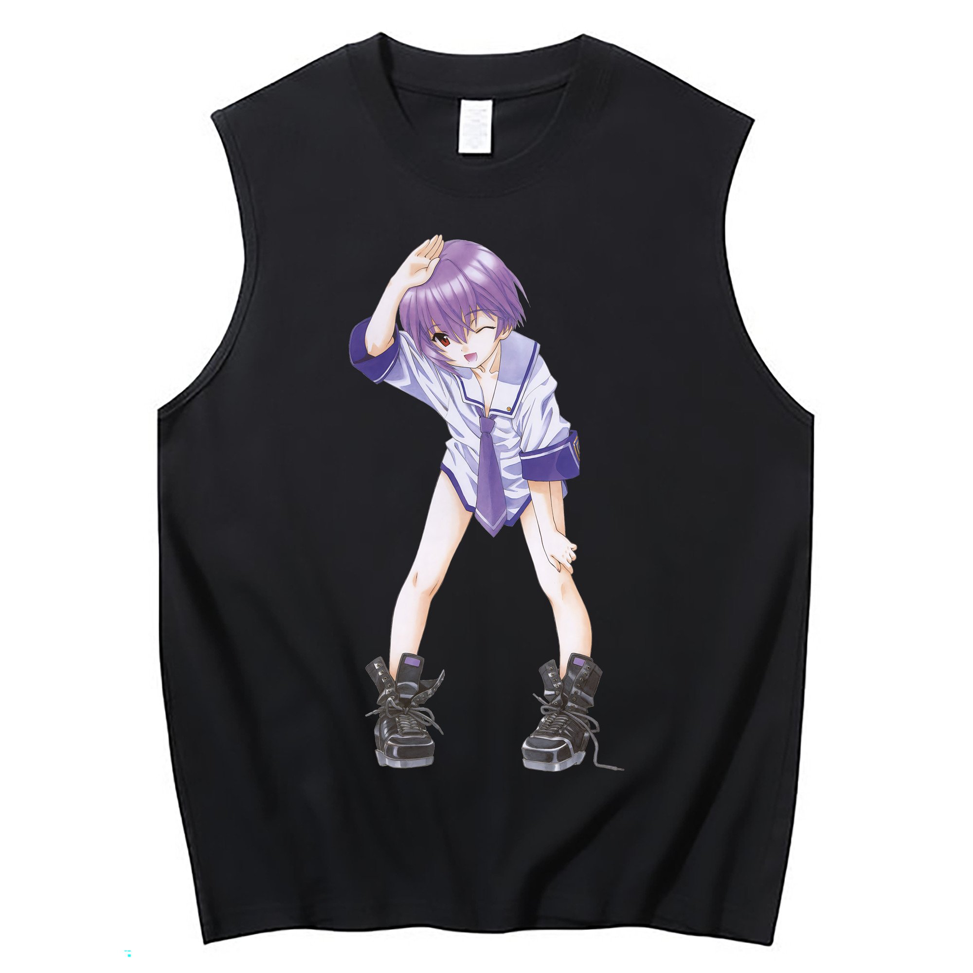 （画像用） EVA 新世紀エヴァンゲリオン コットン100％タンクトップ（フロントプリント）