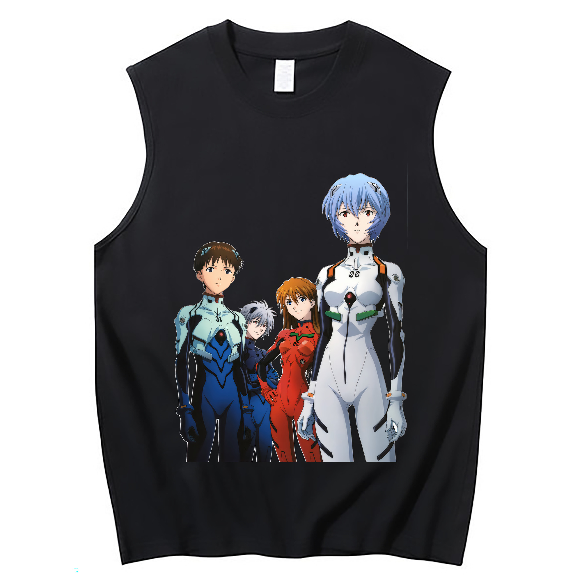 （画像用） EVA 新世紀エヴァンゲリオン コットン100％タンクトップ（フロントプリント）