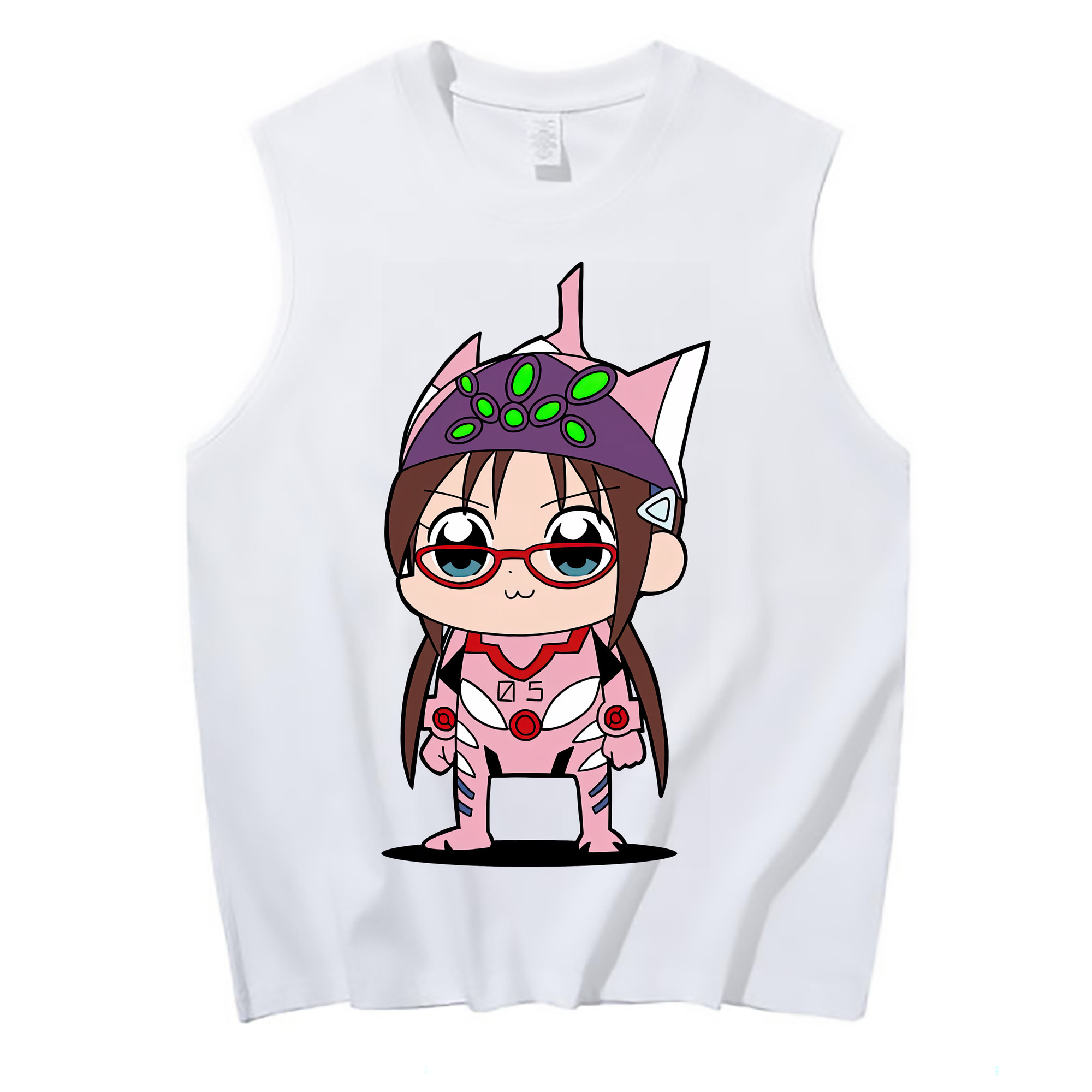 （画像用） EVA 新世紀エヴァンゲリオン コットン100％タンクトップ（フロントプリント）