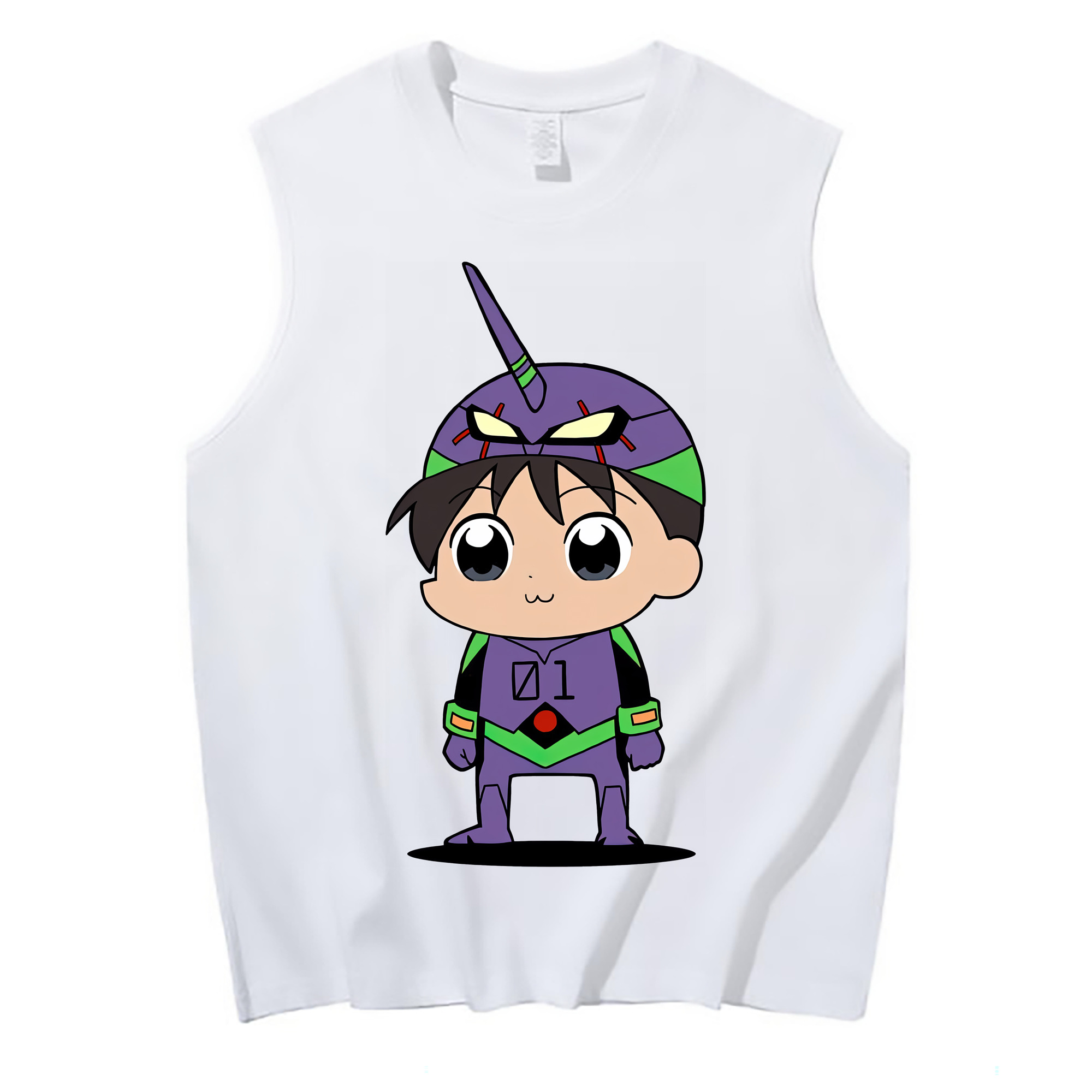 （画像用） EVA 新世紀エヴァンゲリオン コットン100％タンクトップ（フロントプリント）