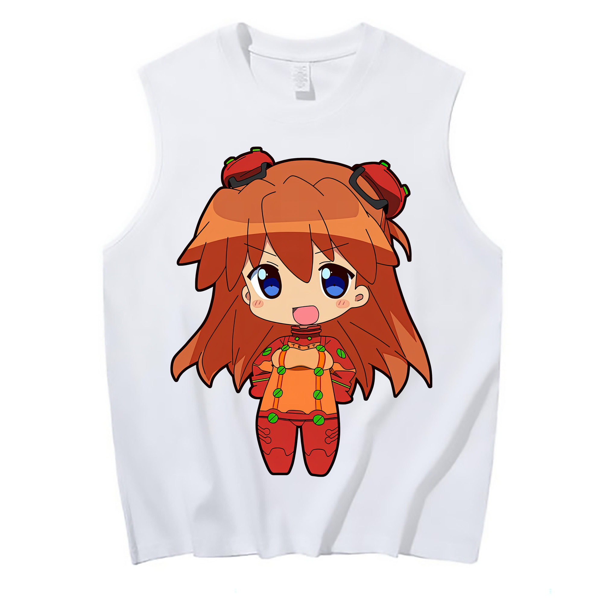 （画像用） EVA 新世紀エヴァンゲリオン コットン100％タンクトップ（フロントプリント）