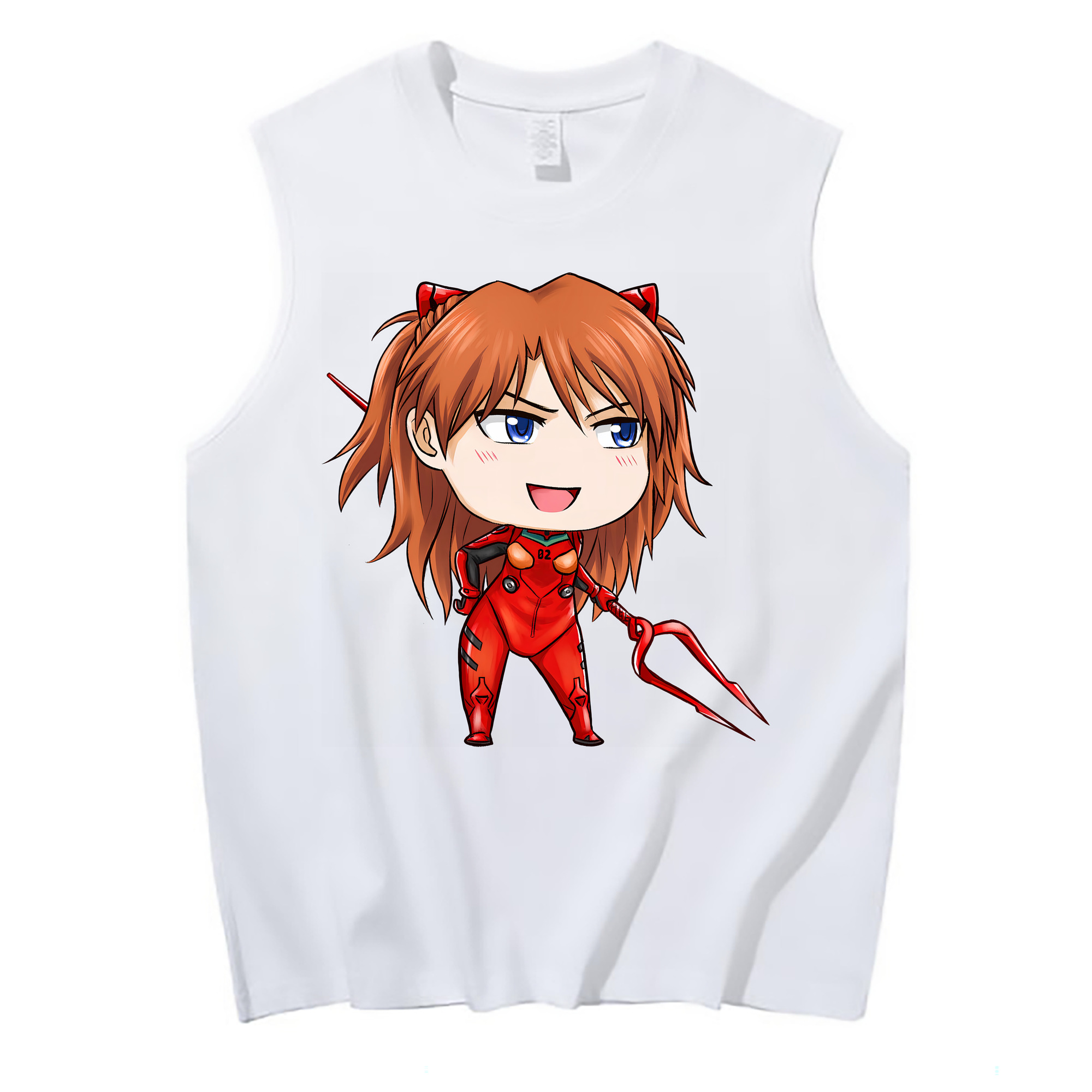 （画像用） EVA 新世紀エヴァンゲリオン コットン100％タンクトップ（フロントプリント）