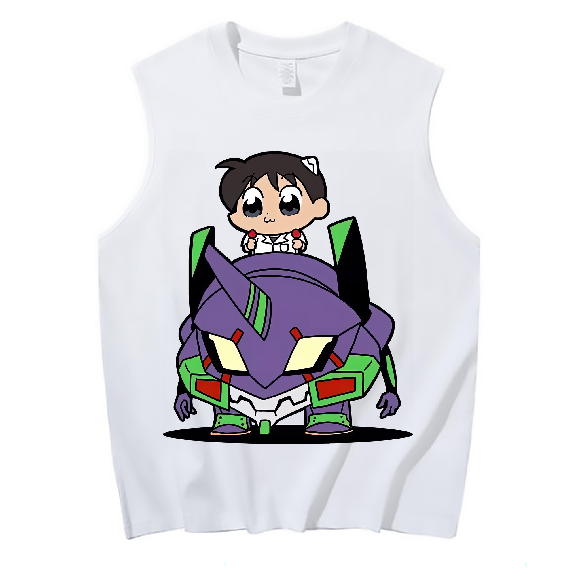 （画像用） EVA 新世紀エヴァンゲリオン コットン100％タンクトップ（フロントプリント）