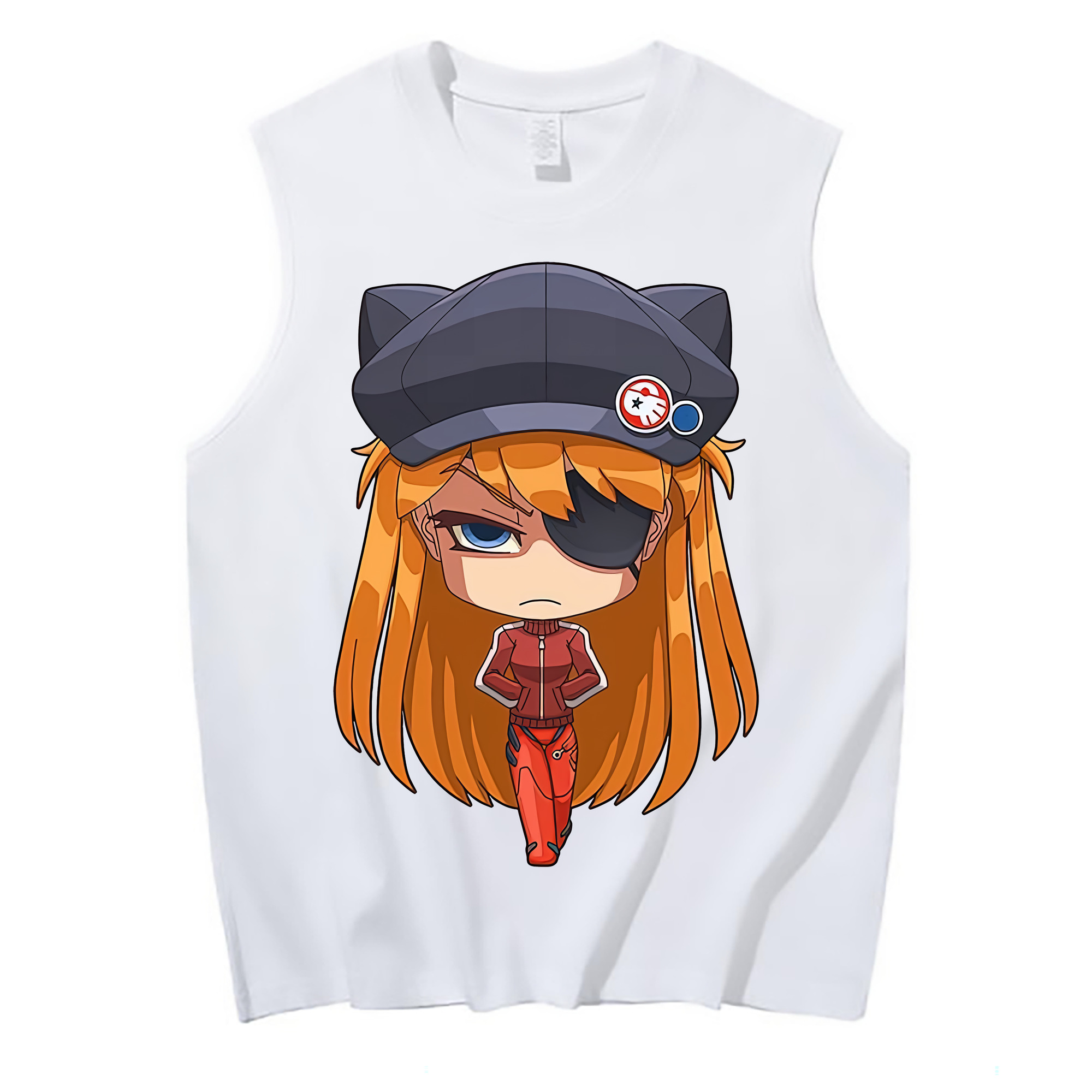 （画像用） EVA 新世紀エヴァンゲリオン コットン100％タンクトップ（フロントプリント）