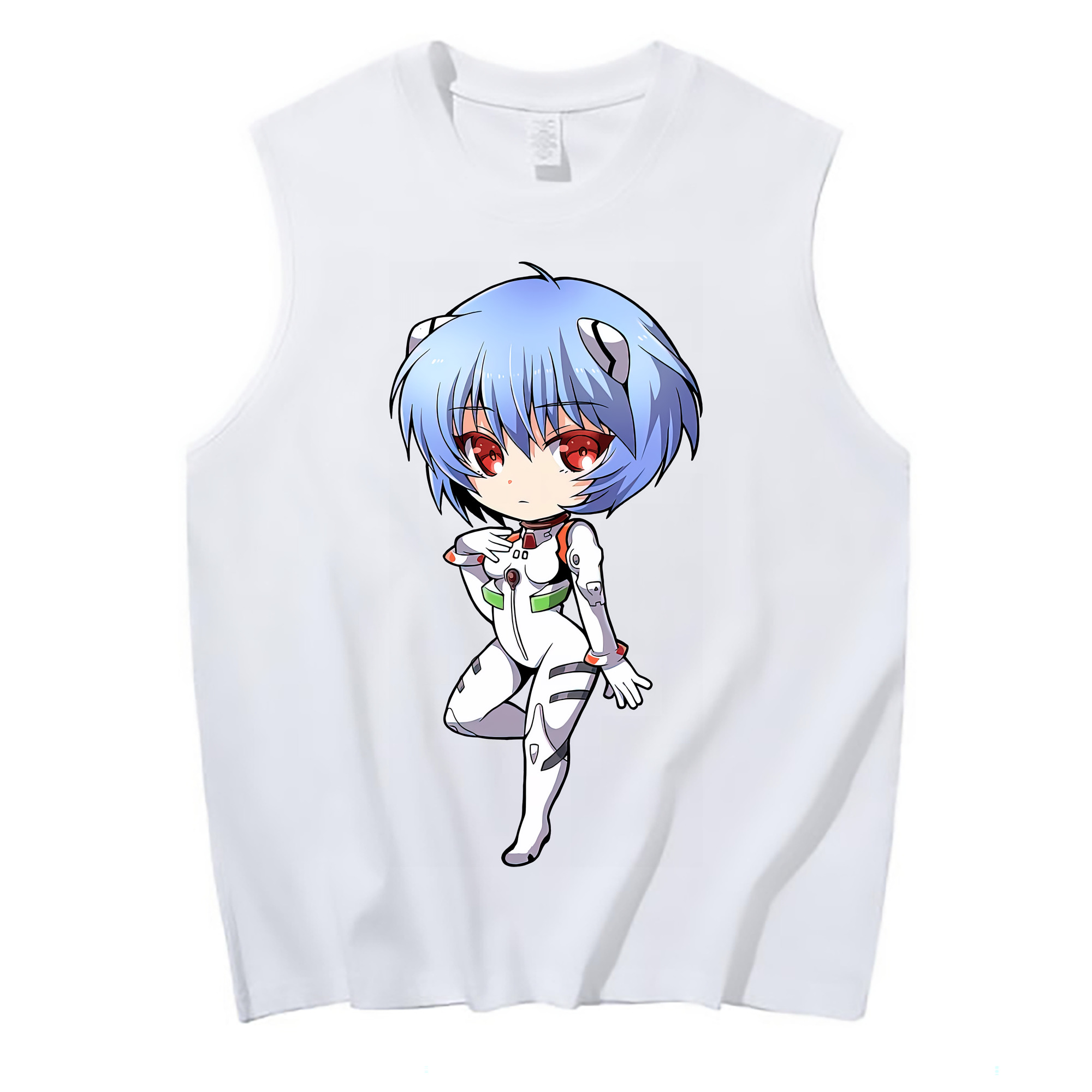 （画像用） EVA 新世紀エヴァンゲリオン コットン100％タンクトップ（フロントプリント）