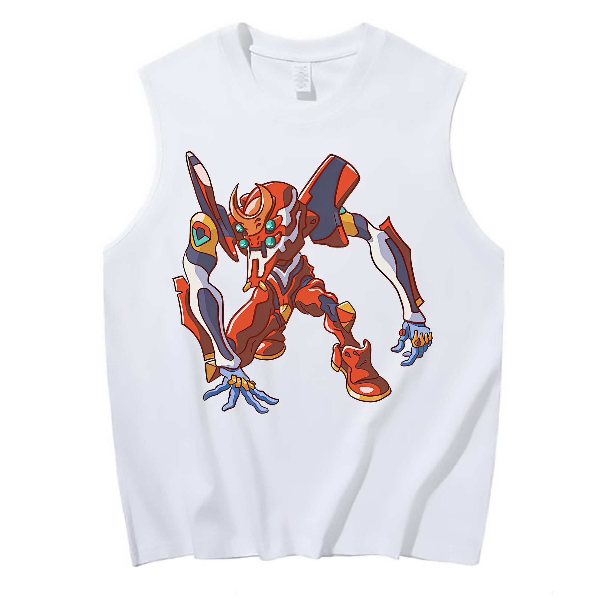 （画像用） EVA 新世紀エヴァンゲリオン コットン100％タンクトップ（フロントプリント）