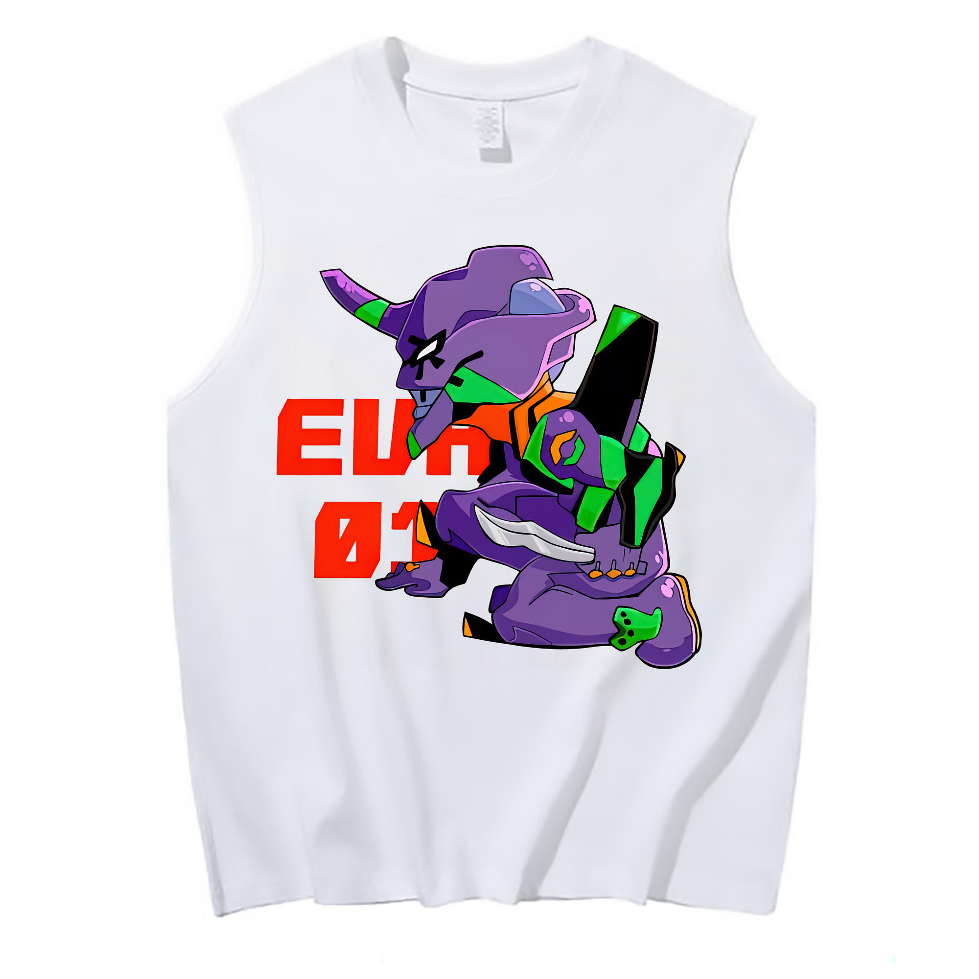 （画像用） EVA 新世紀エヴァンゲリオン コットン100％タンクトップ（フロントプリント）